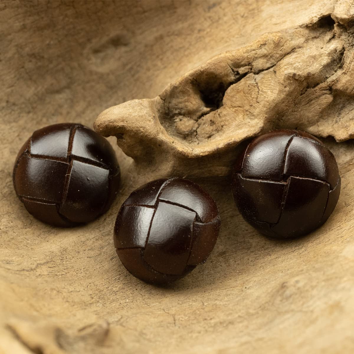 Amazon.com: LzyxzQ 7Pcs Vintage Genuine Leather Button Shank Hand