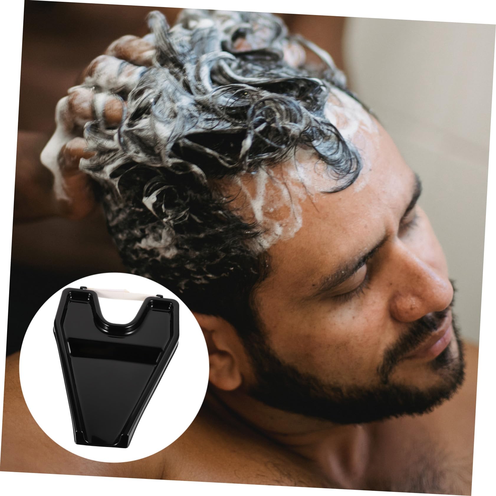 ibasenice Tragbares für Senioren und Behinderte im Friseursalon und Leichtem Gewicht Waschbecken Shampoo aus Kunststoff mit Ergonomischem Design