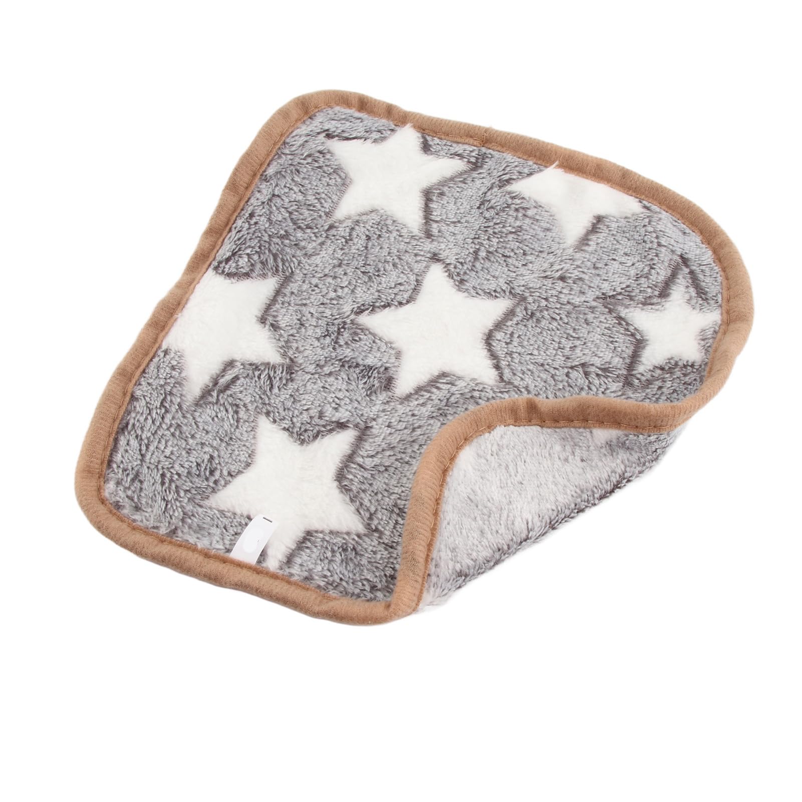 Manta gris para mascotas, cálida, suave, cómoda, patrón de estrellas, manta de felpa para perros, manta para gatos para el hogar, sofá (XL)