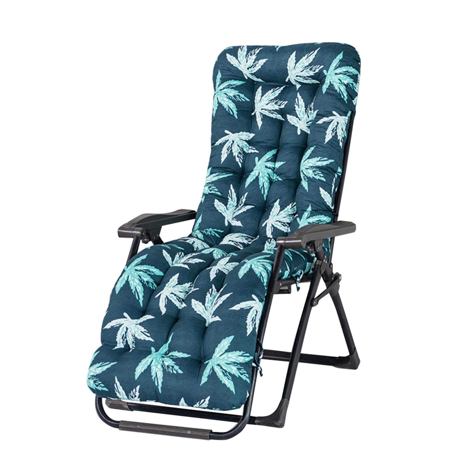 Kapoki Sun Lounger Cushion, Portable Recliner Patio Garden Furniture Replacement Cushion - Thick Padded Bed Recliner Relaxer Chair Seat Cover For Travel Holiday Indoor Outdoor, 170×53×8cm