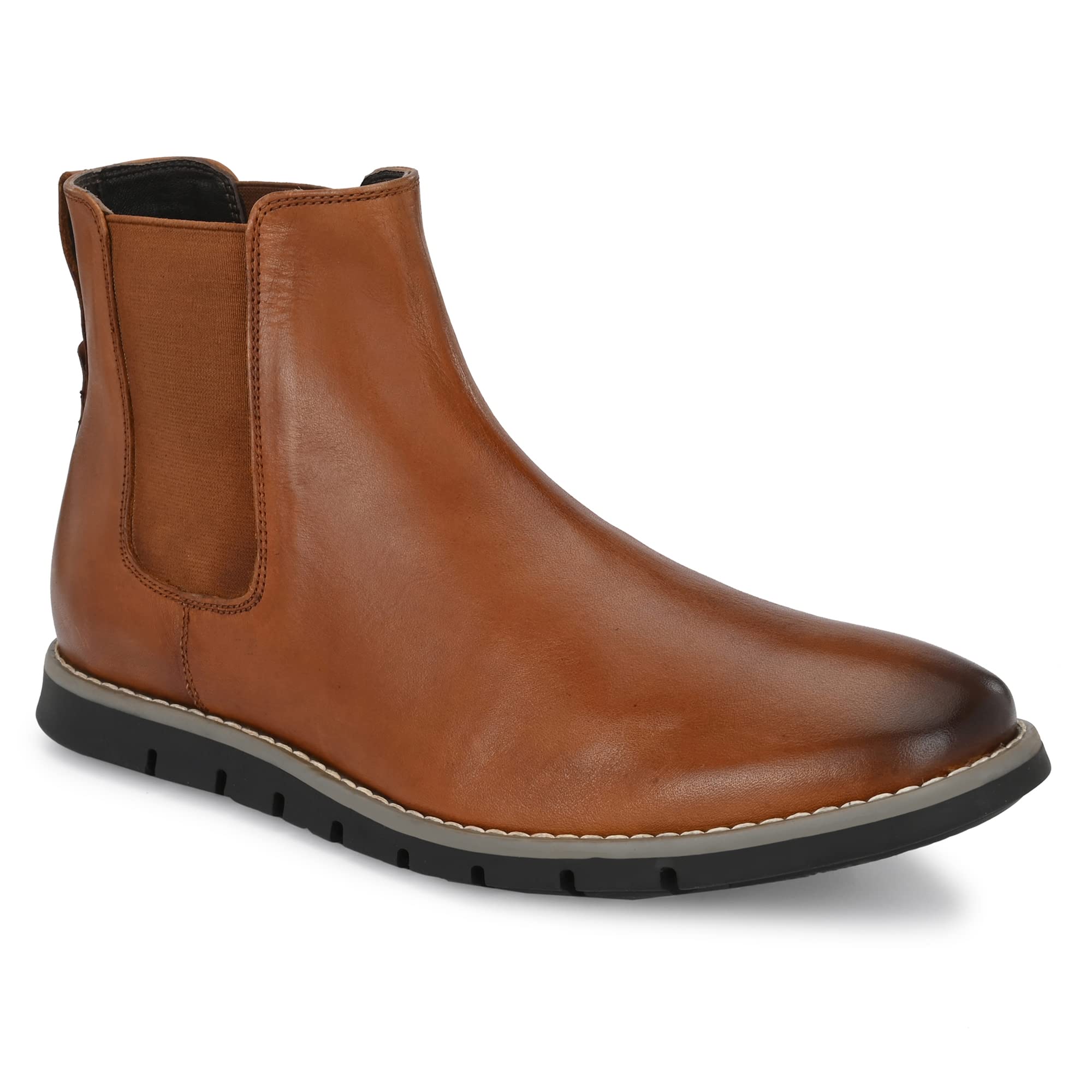 Chelsea Boot British Tan Italian Leather Shoes for Men-image-1