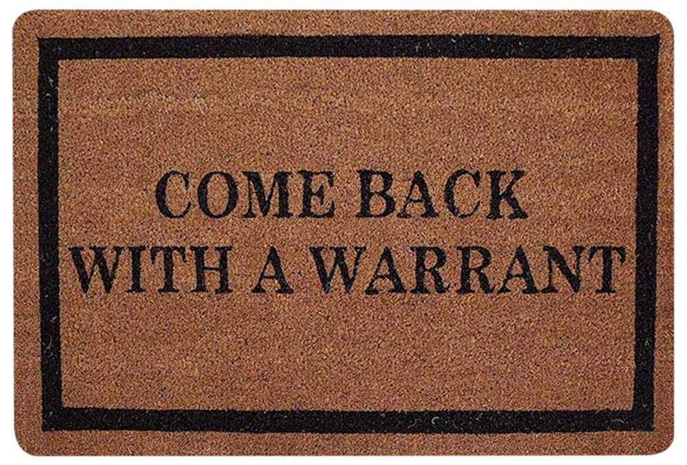 ChezMax Doormat Non-Slip Door Mat Waterproof Funny Rugs Indoor Outdoor Carpet Universal Welcome Mat Front Door Mud Absorbent for Floor Entrance