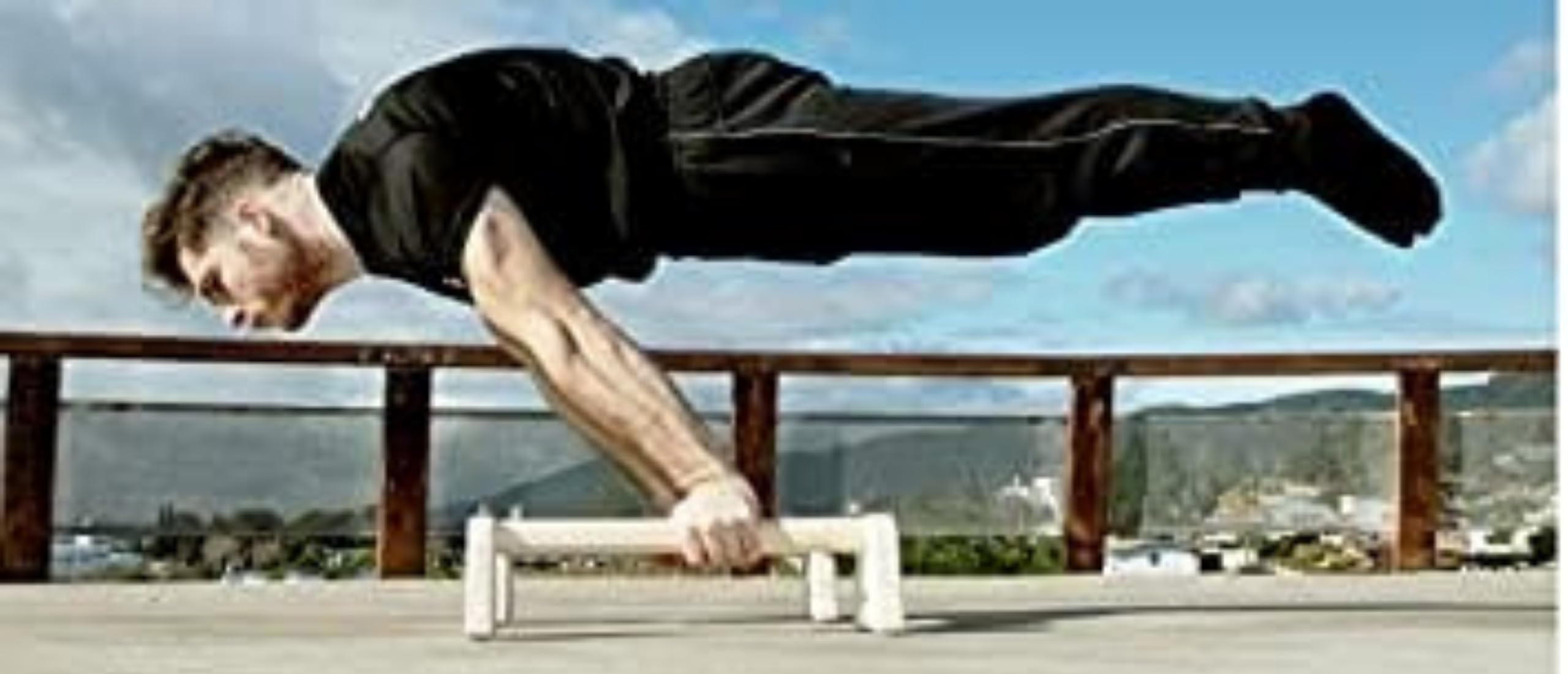 Unterstützung Für Klimmzüge Und Kalisthenien: Widerstandsbänder, Elastische Fitnessband, Holz Parallettes, 45 cm - Ideal Für Park-Training, Crossfit Und Progressionen