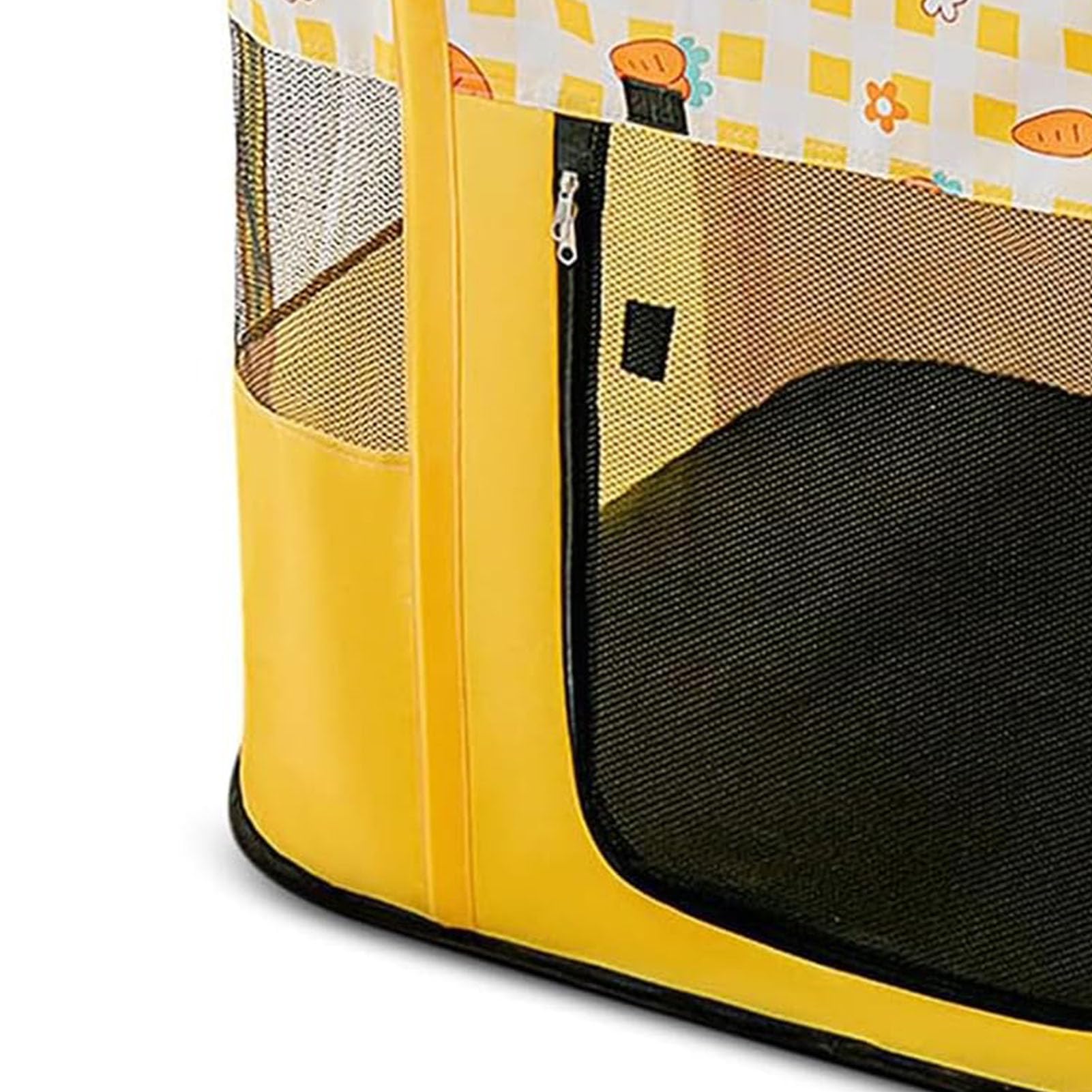 TOPINCN Przenośny, Składany, Miękki Namiot dla zwierząt. Składany Namiot dla Psa i Kota do Podróży na Zewnątrz (XL90X70X60 YELLOW)