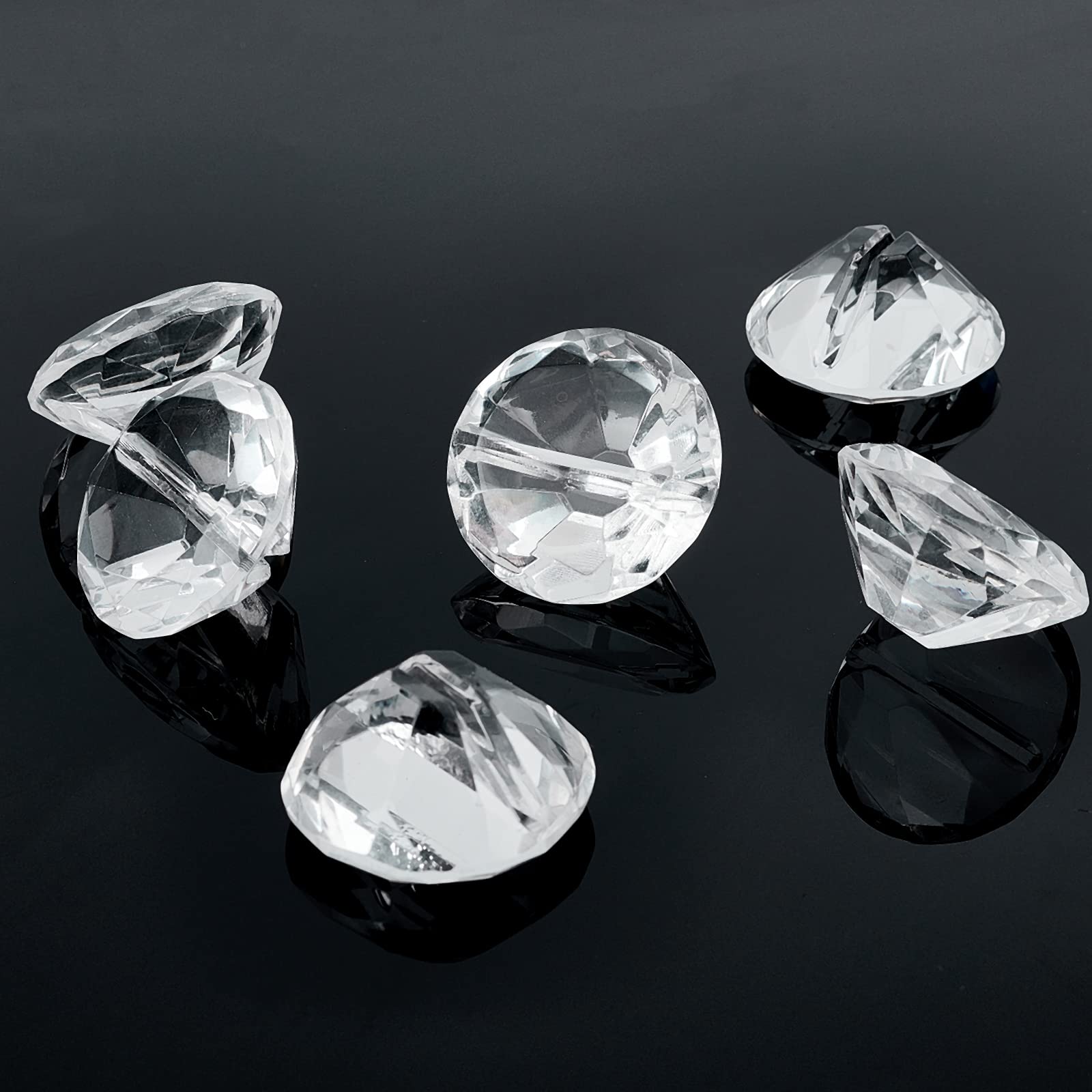 6個セット テーブルカードホルダー アクリルスタンド 婚式 パーティー Amazon | GORGECRAFT クリスタルプレイスカードホルダー ダイヤモンド
