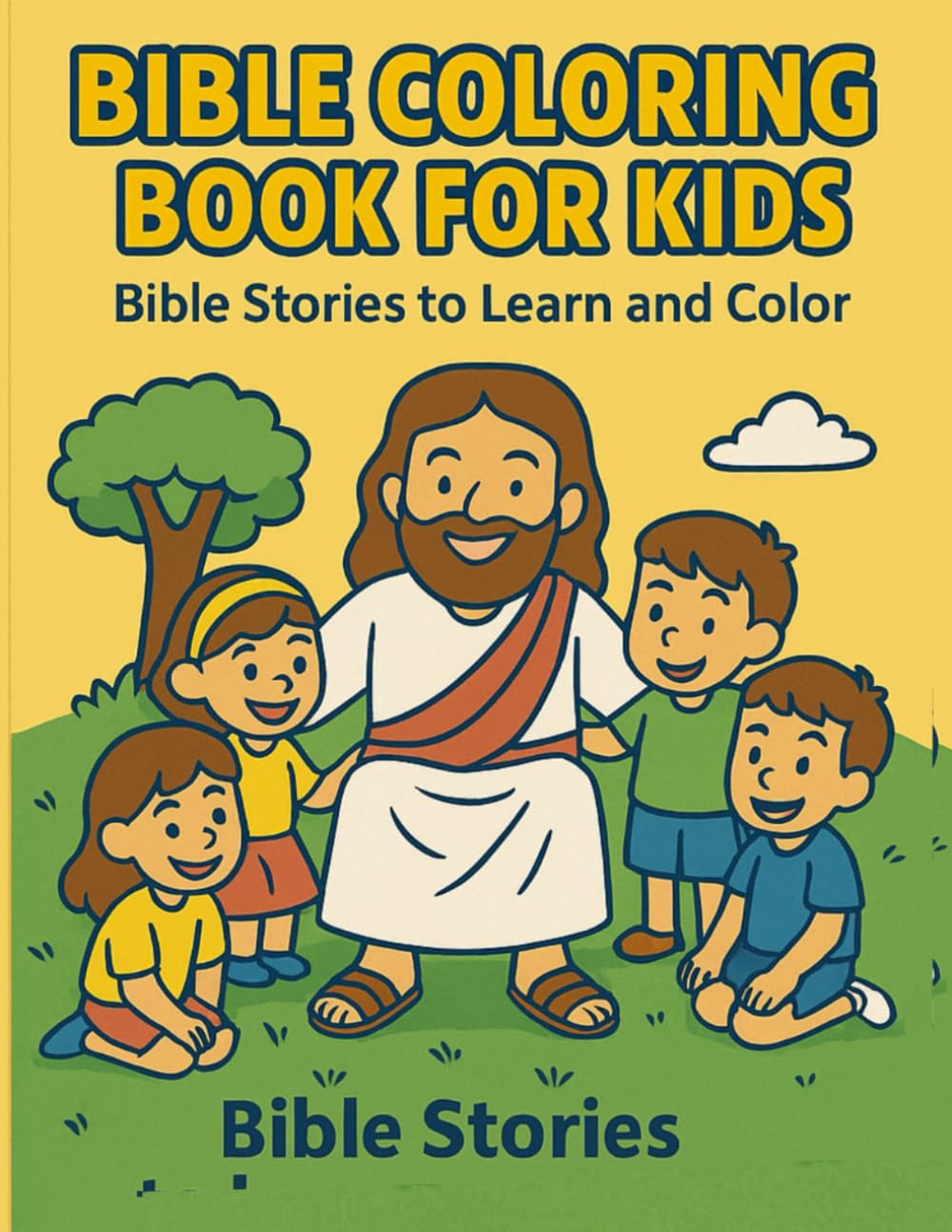 Bible Coloring Book for Kids: Bible Stories to Learn and Color