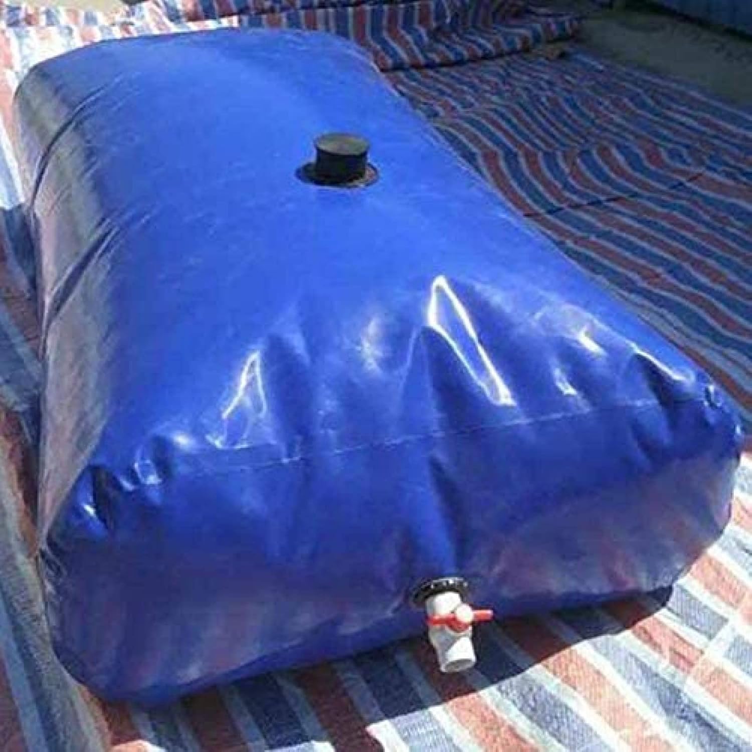 Flexible Water Storage Container with Large Capacity, Foldable Water Bag for Outdoor Use with Tap, Portable, Drought-Resistant Irrigation Water Reservoir for Emergency, For Emergency Use