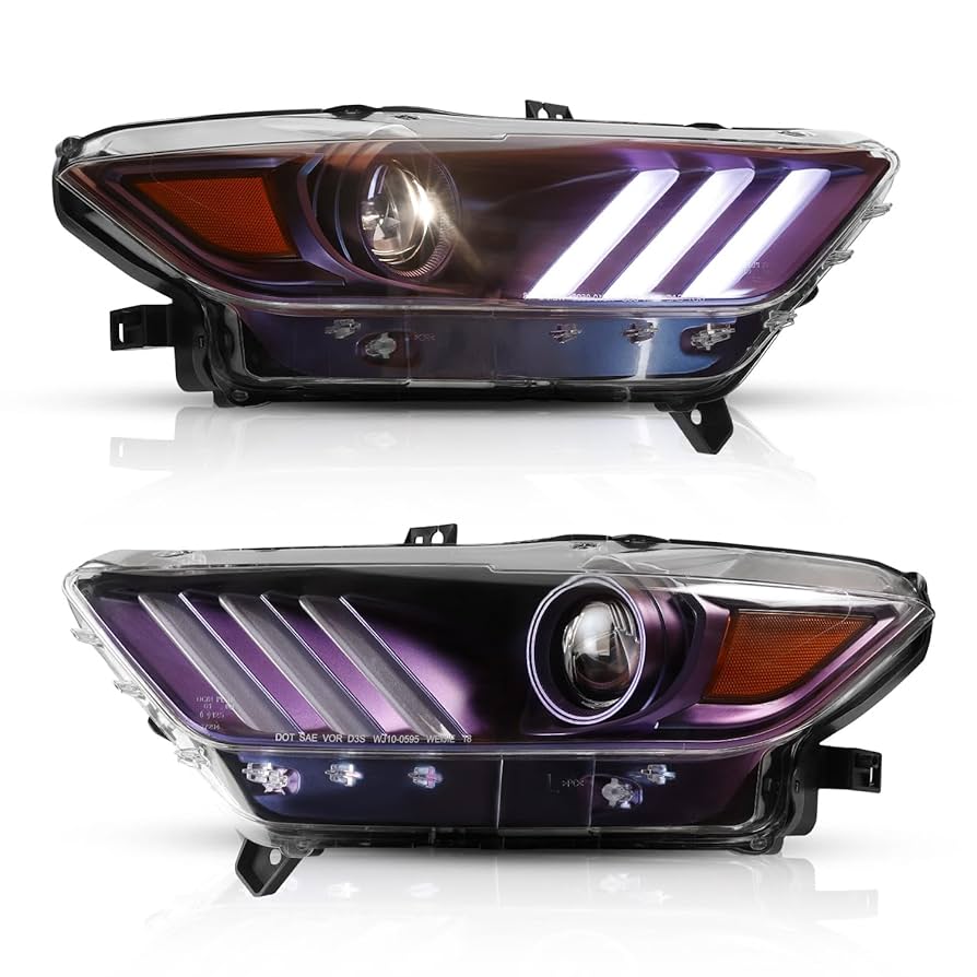 2015年式マスタング社外ヘッドライト Amazon | Archaic フォード マスタング ヘッドライト 6代目 2013