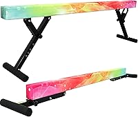 Seliyoo 8FT Adjustable Balance Beam for Kids - Anti-Slip Gymnastics Beam, 350lbs Capacity, Home Gym Training All Levels