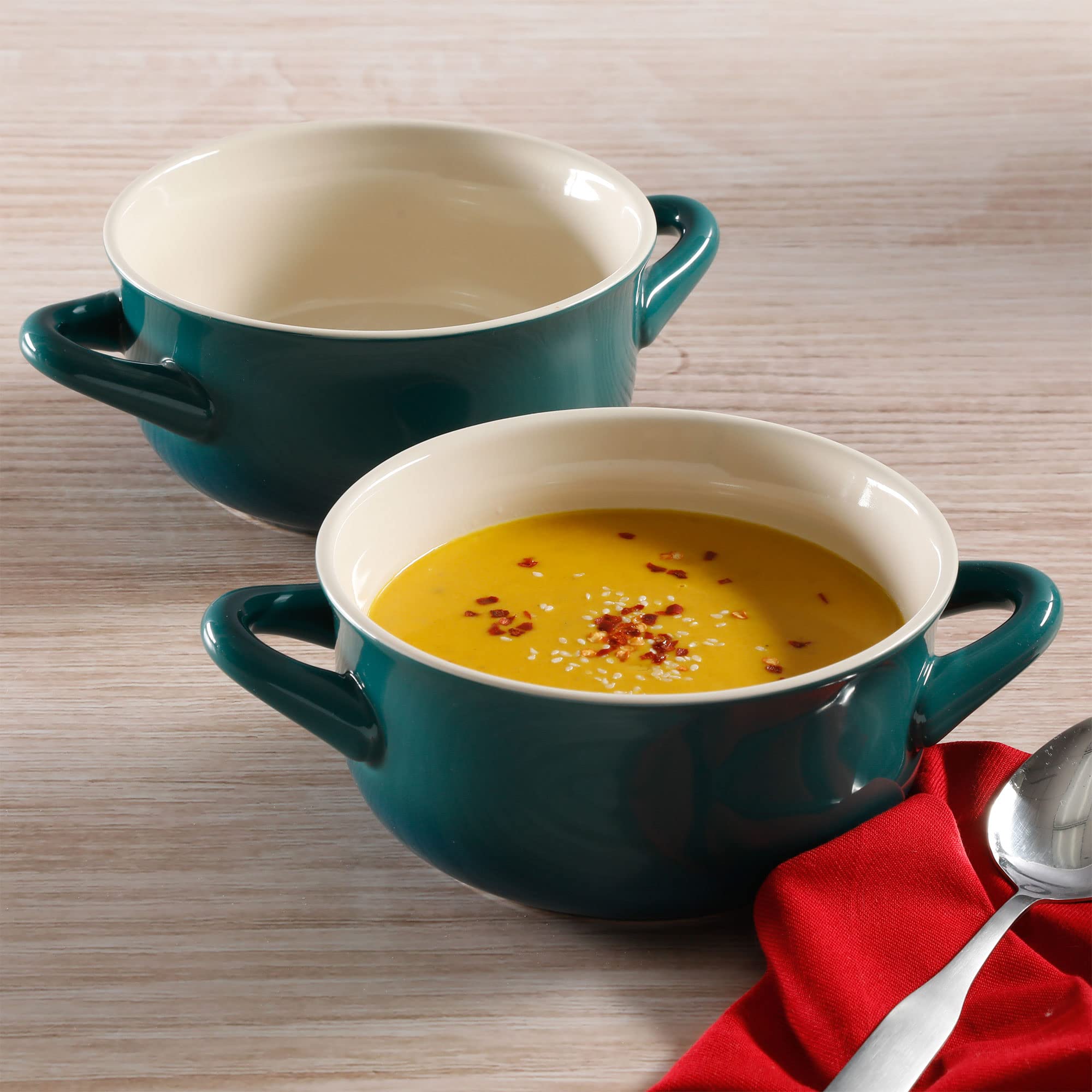 Amazon.com | Crock Pot 30oz Artisan Stoneware Soup Bowl w/Handle