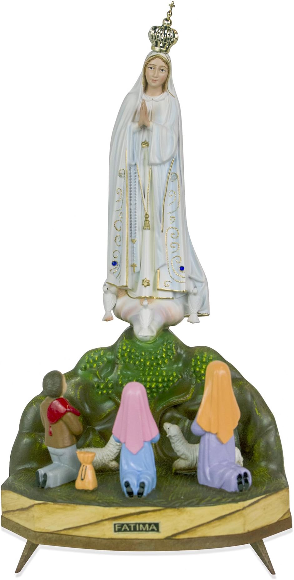 Our Lady of Fatima Musical Statue (7")