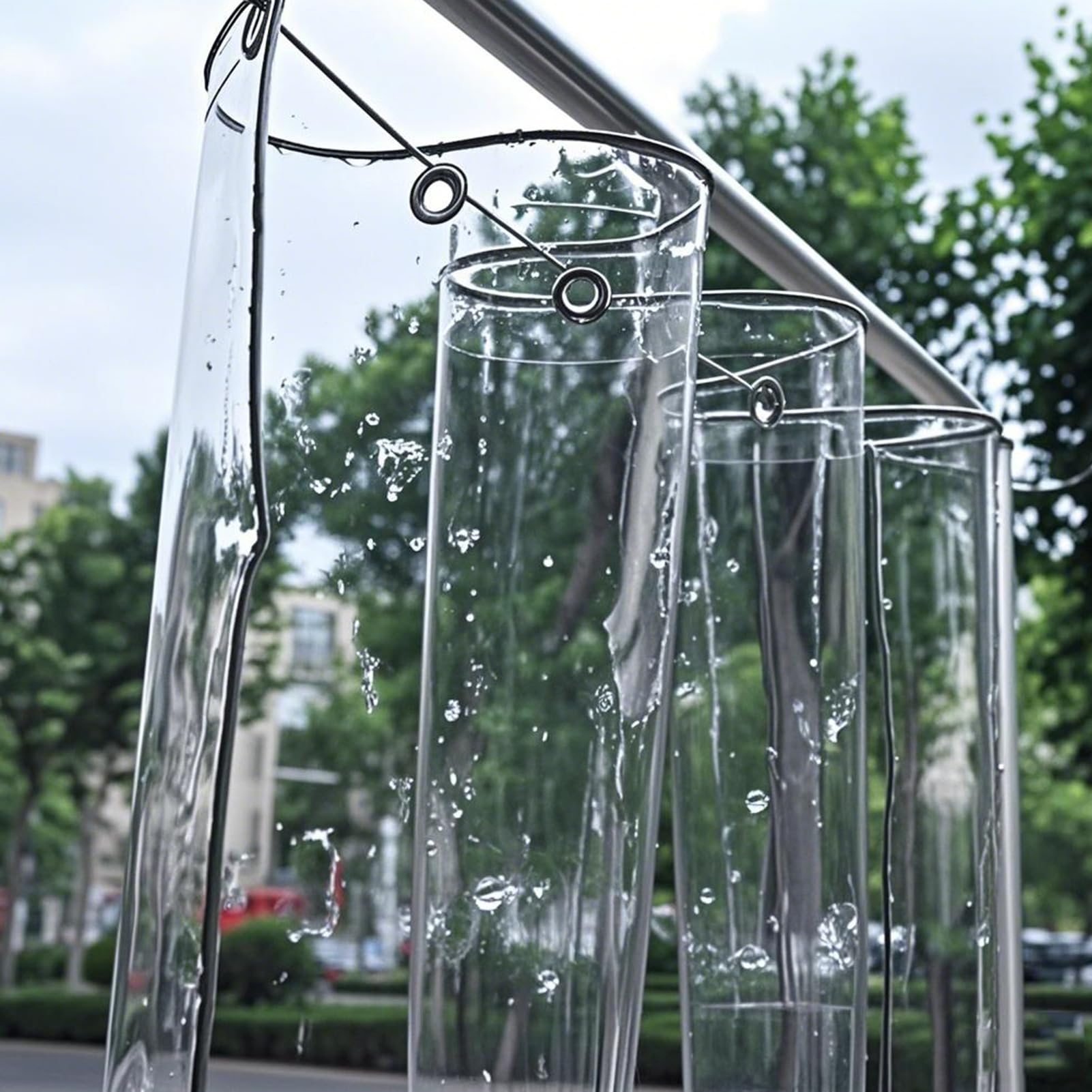 CANVINO Transparente Plane 1,8x1,8 M - Wasserdicht, Reißfest Mit Ösen Für Camping, Terrasse Und Gewächshaus