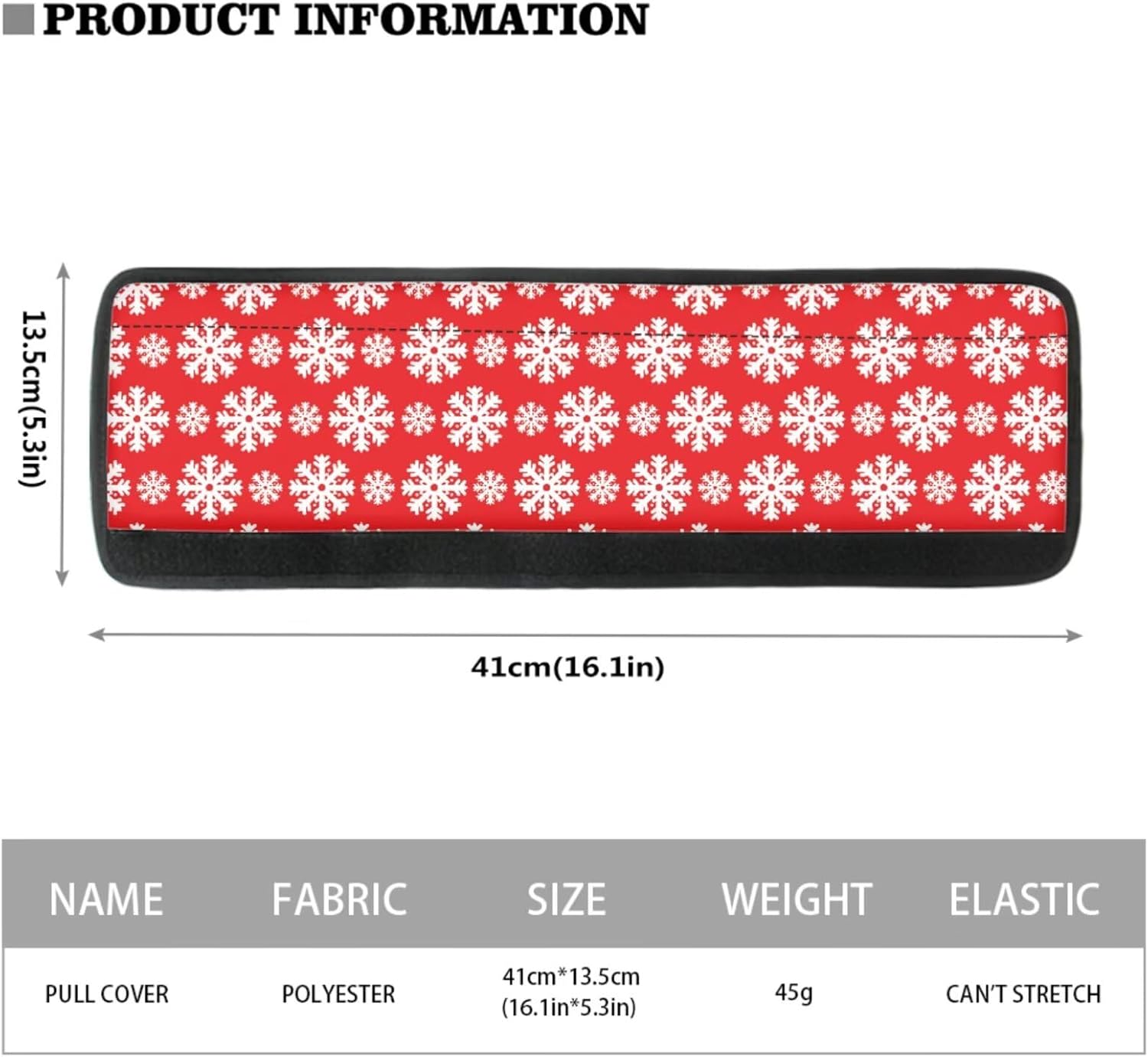 Refrigerator Door Handle Covers Set for Christmas Fridge Microwave Oven Dishwasher Handle Protector Xmas Snowflake Adjustable Appliance Handle Covers Washable