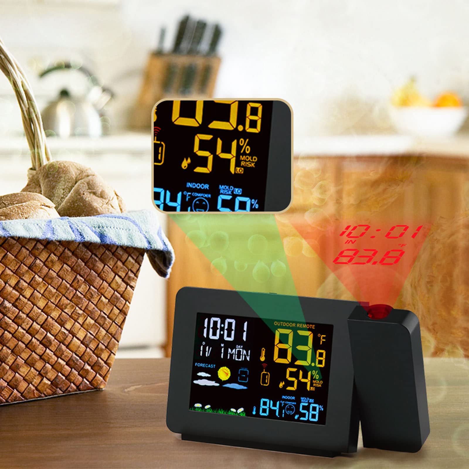 Amazon.co.jp: ベッドルームの天井に投影されるプロジェクター目覚まし