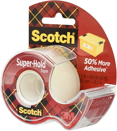Miniatura 19 de Scotch Cinta ancha superfija, 1 rollo, 50% más adhesiva, favorito de confianza, 1.5 x 650 pulgadas (198 W)