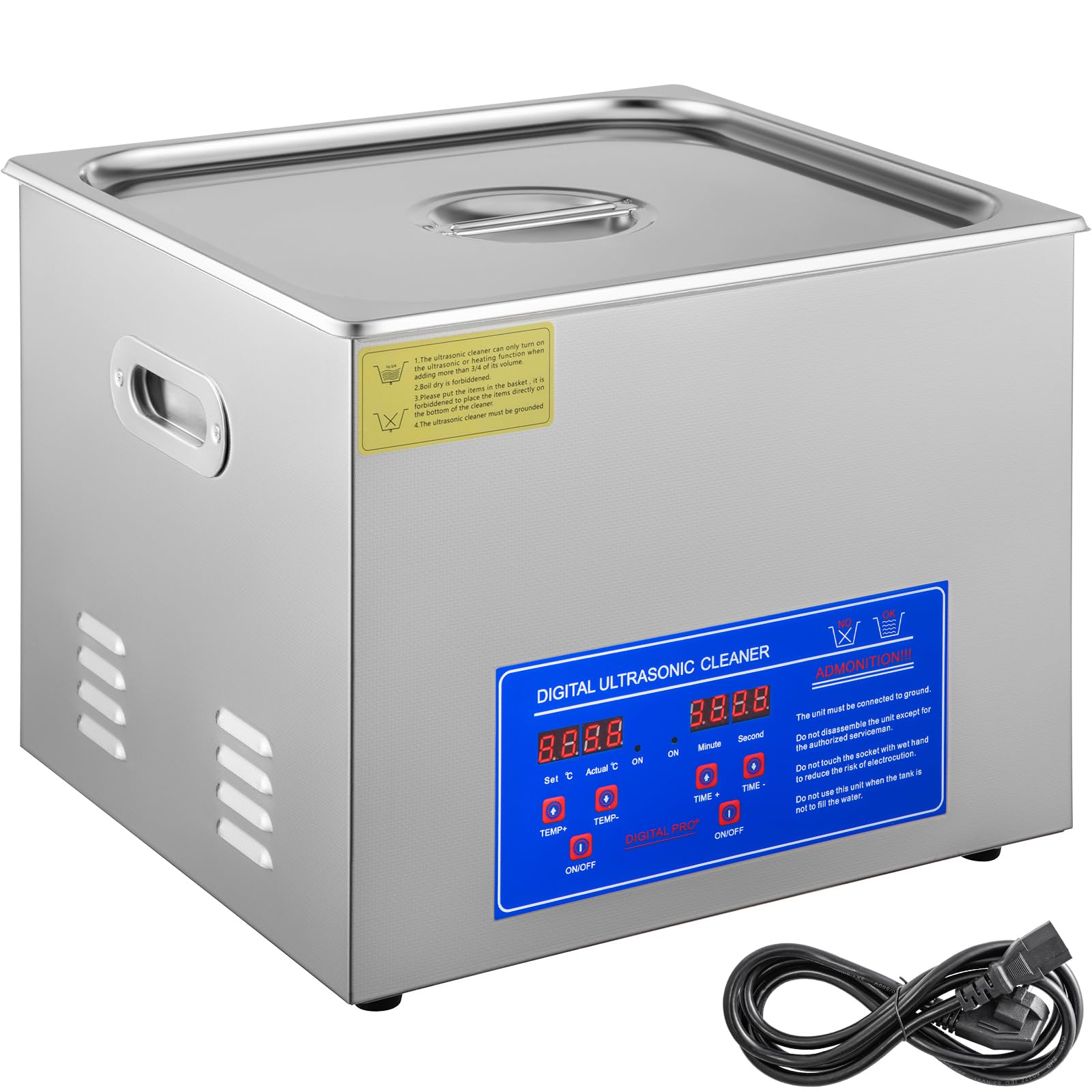 Happybuy 15L Professional Ultrasonic Cleaner for Various Items?110V