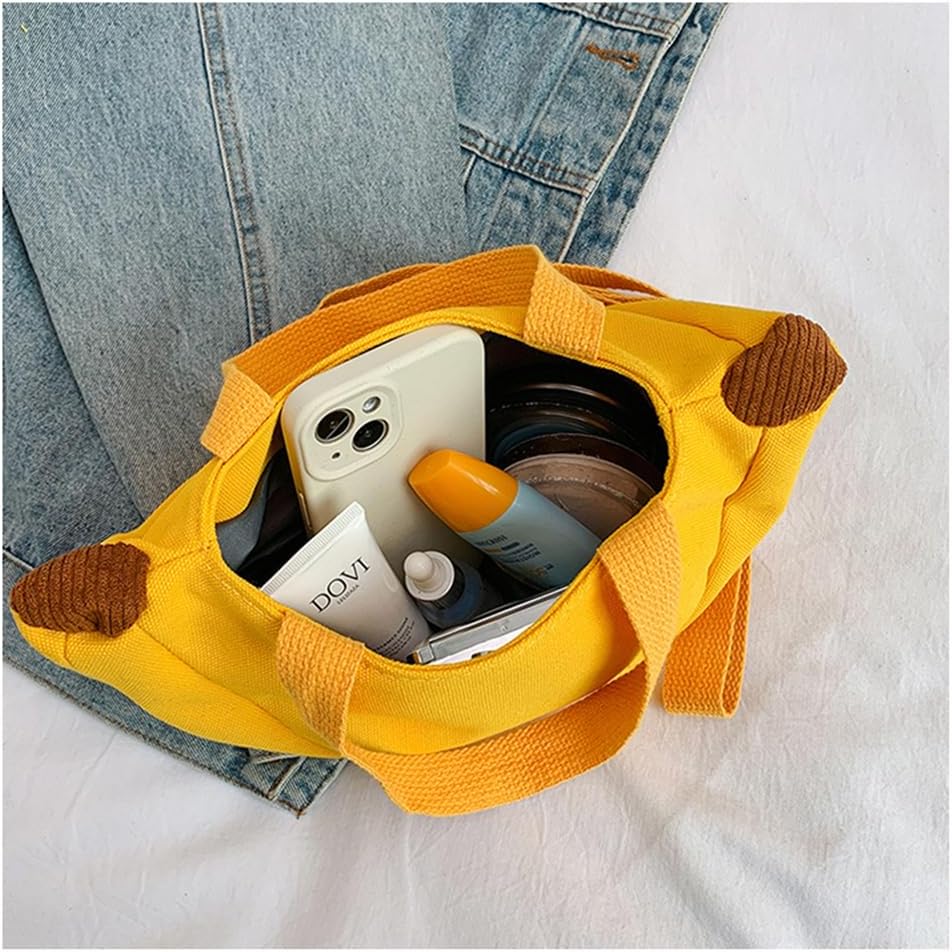 Cute Banana Bag Funny Canvas Novelty Purse Crossbody Bag Handbag Clutch Fruit Shaped Wallet Gifts for Girls Women - Image 3