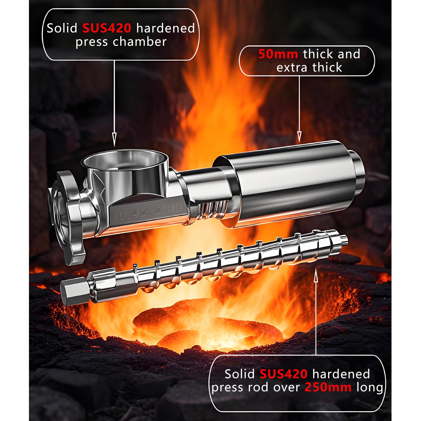 Professionelle SojaöLpresse FüR WeißEs/Schwarzes SesamöL, 6 Kg/H Bis 9 Kg/H, Edelstahl, Hohe Leistung, 40–300 °C Einstellbar 9kg/h
