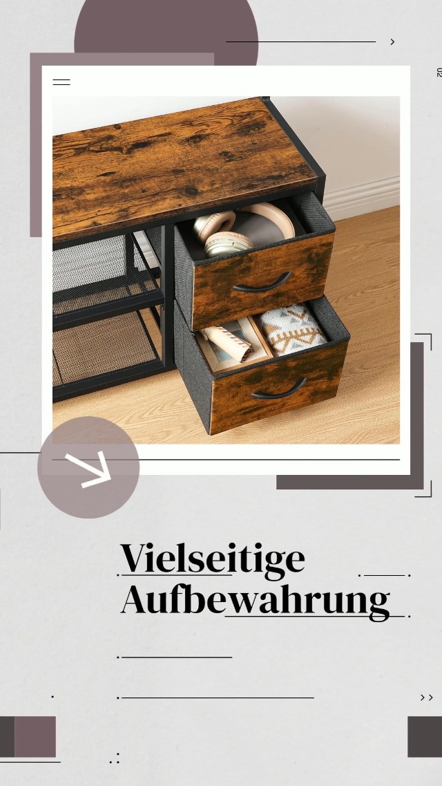 LIVEHOM Flurbaum Mit Bank & Schuhregal – 5-in-1 Garderobe Mit 9 Haken, 2 Schubladen, Verstellbaren Regalen & Kippschutz, Platzsparend Für Den Eingangsbereich