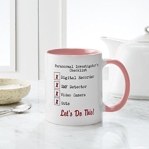 Miniatura 7 de CafePress Paranormal Investigator's Checklist - Taza de café de cerámica, taza de té de 11 onzas