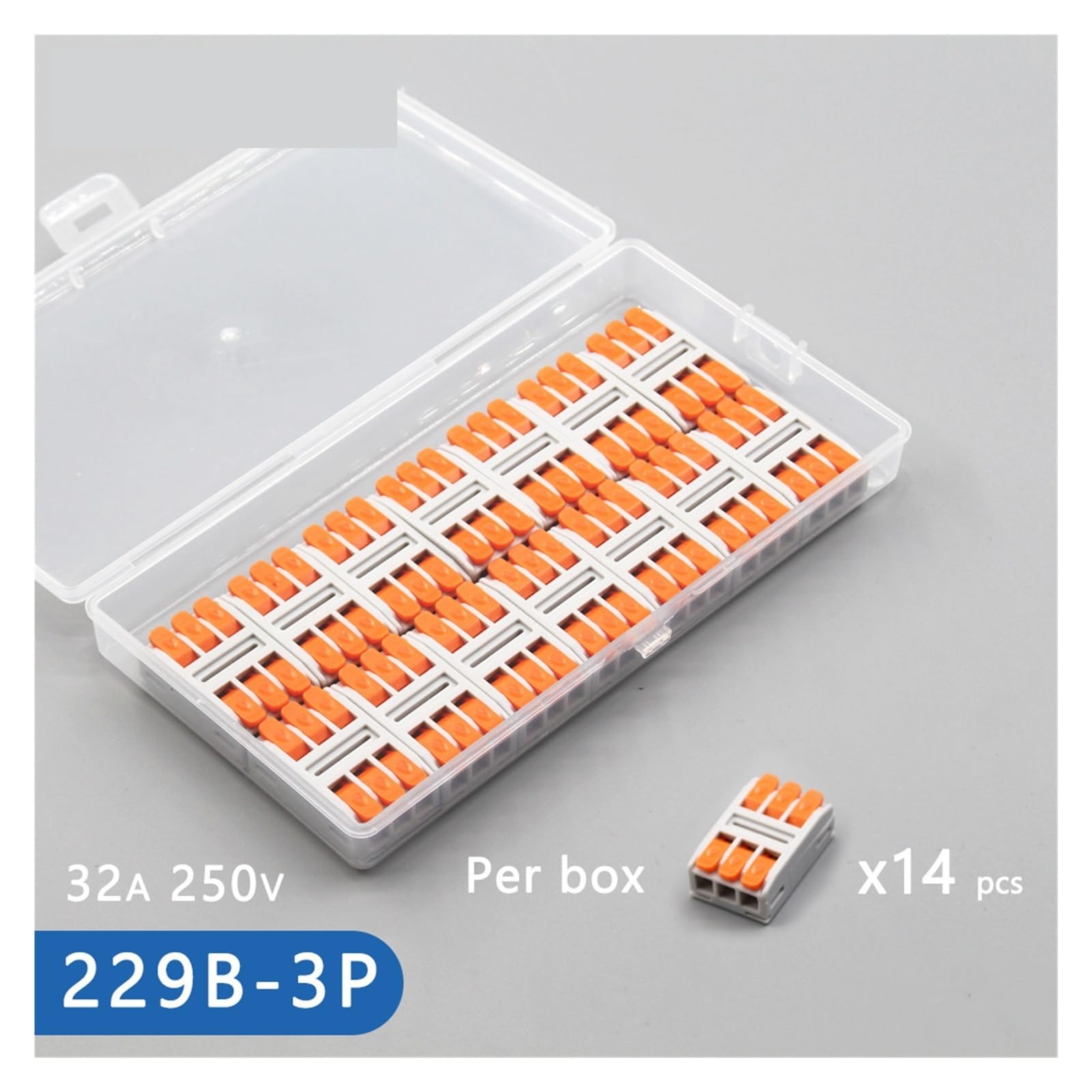 Push-in-Drahtverbinder 1 Box AWG22-14, Werkzeuglos