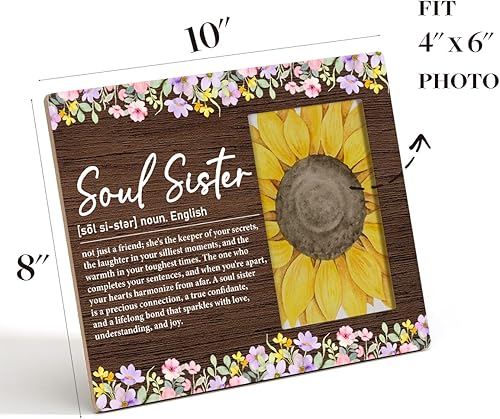 Miniatura 10 de HOIJAUMAI Marco de fotos rústico de madera para profesores, regalos de estudiantes, se necesita un gran corazón para dar forma a las mentes