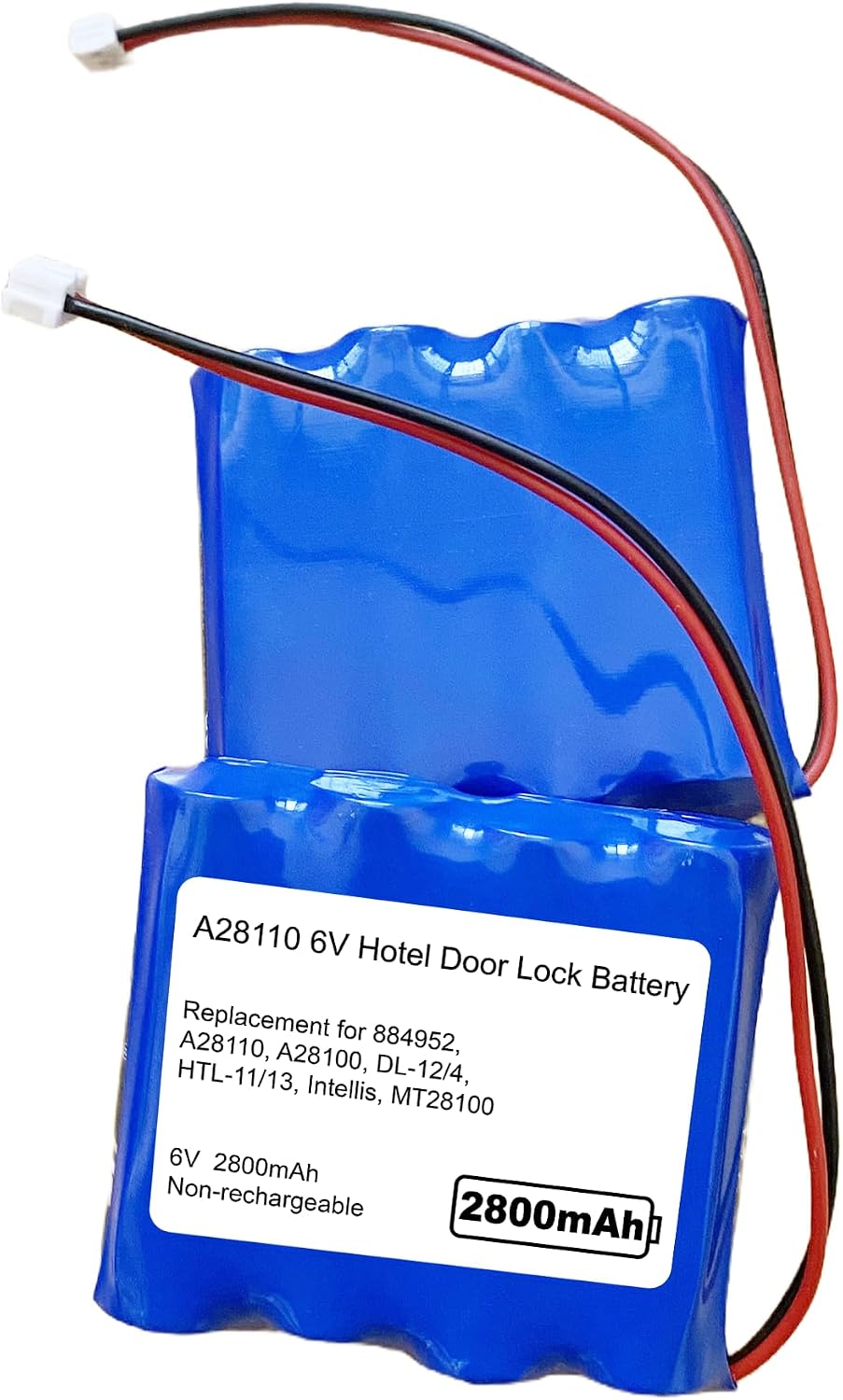 Nzzz 50Pcs A28110 Door Lock Battery Compatible with SAFLOK A28110, Fits 884952, A28110, A28100, DL-12/4, HTL-11/13, Intellis, MT