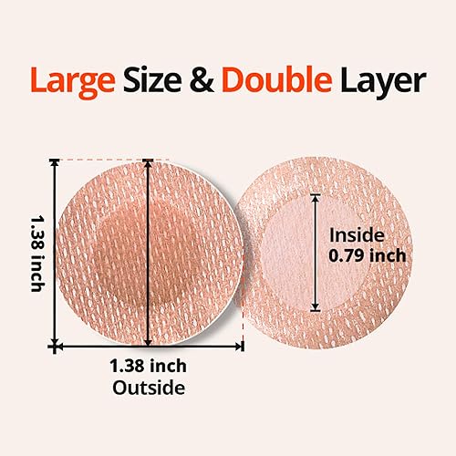 Miniatura 3 de LIVING JIN Protector de pezones paquete económico 50 pares juegos de cubierta de pezones antirozaduras para corredores cinta de pezones protectores