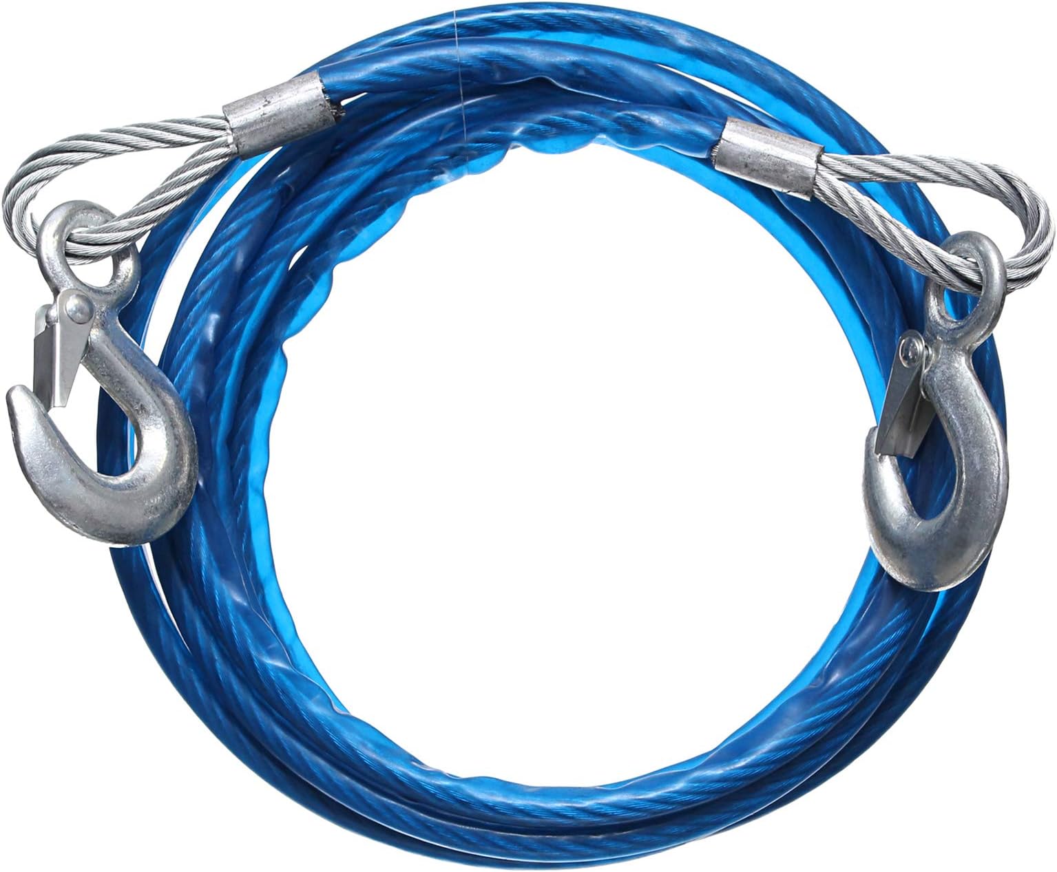 Car Compact Convenient Steel Towing Rope , 10MM*3M , Blue Buy Online