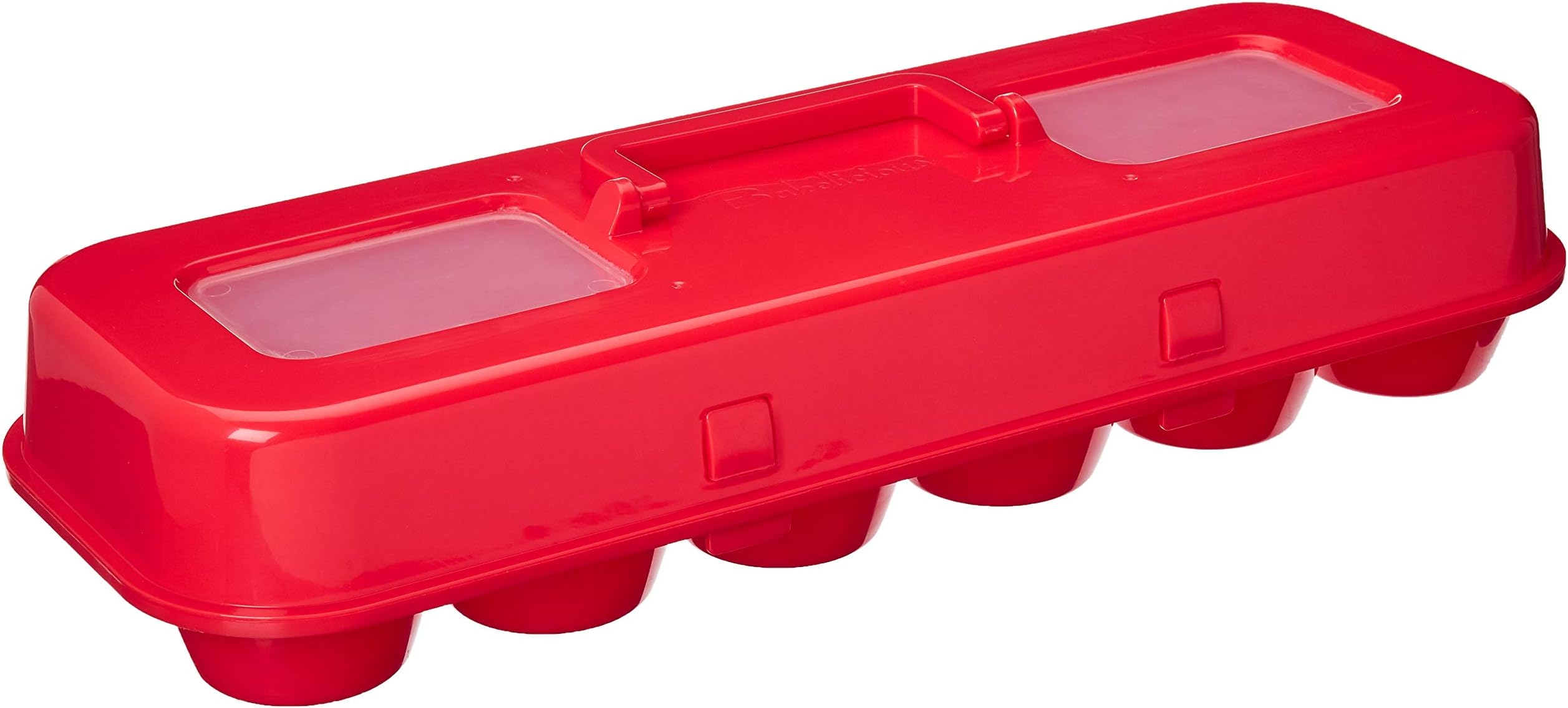 Bakelicious Red Cupcake Carton, 6.5 x 17.5 x 3.75 inches