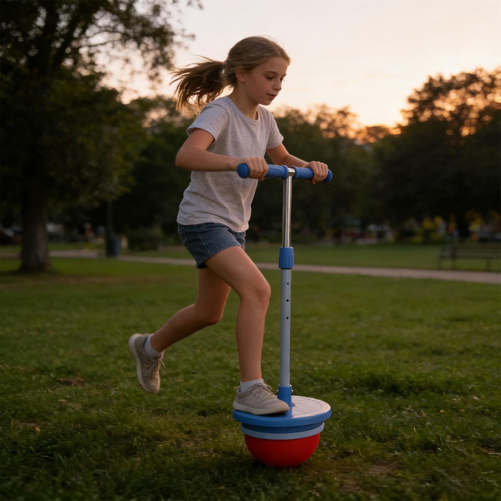 Pelota Saltarina para Niños y Niñas De Equilibrio para Saltar con Mango