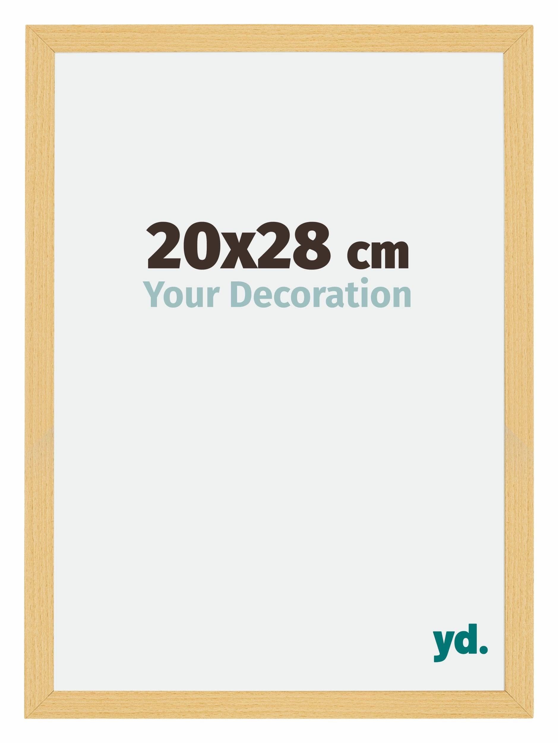 Your Decoration - Picture Frame 20x28 cm - Beech Design - Decorative Wall Frame in MDF with Antireflection - Frame 20x28 - Mura — image 1