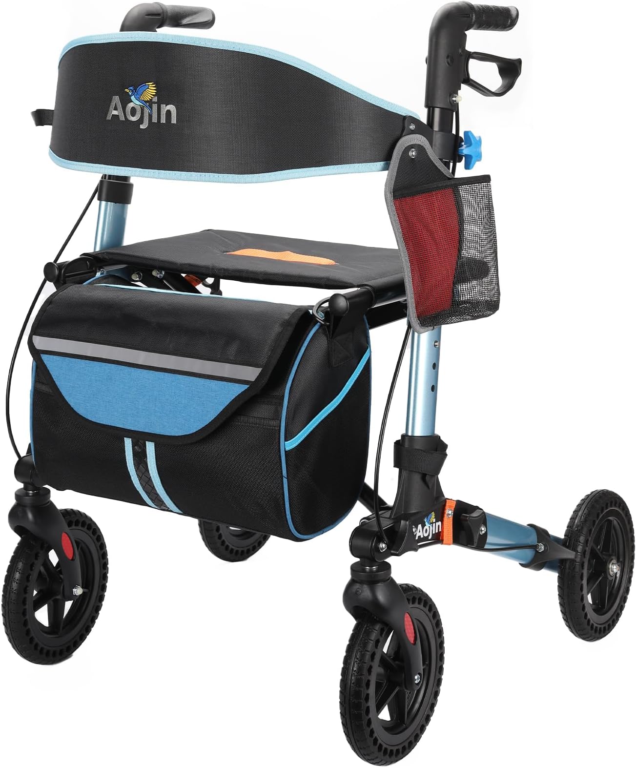 ROLLATOO Rollator Walker with Seat Upgraded Ultra Lightweight Walkers for Seniors