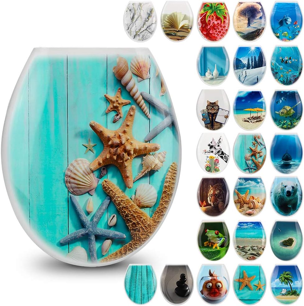 JOTOM Toilet Seat High Quality Toilet Seats for Easy to Mount Colorful