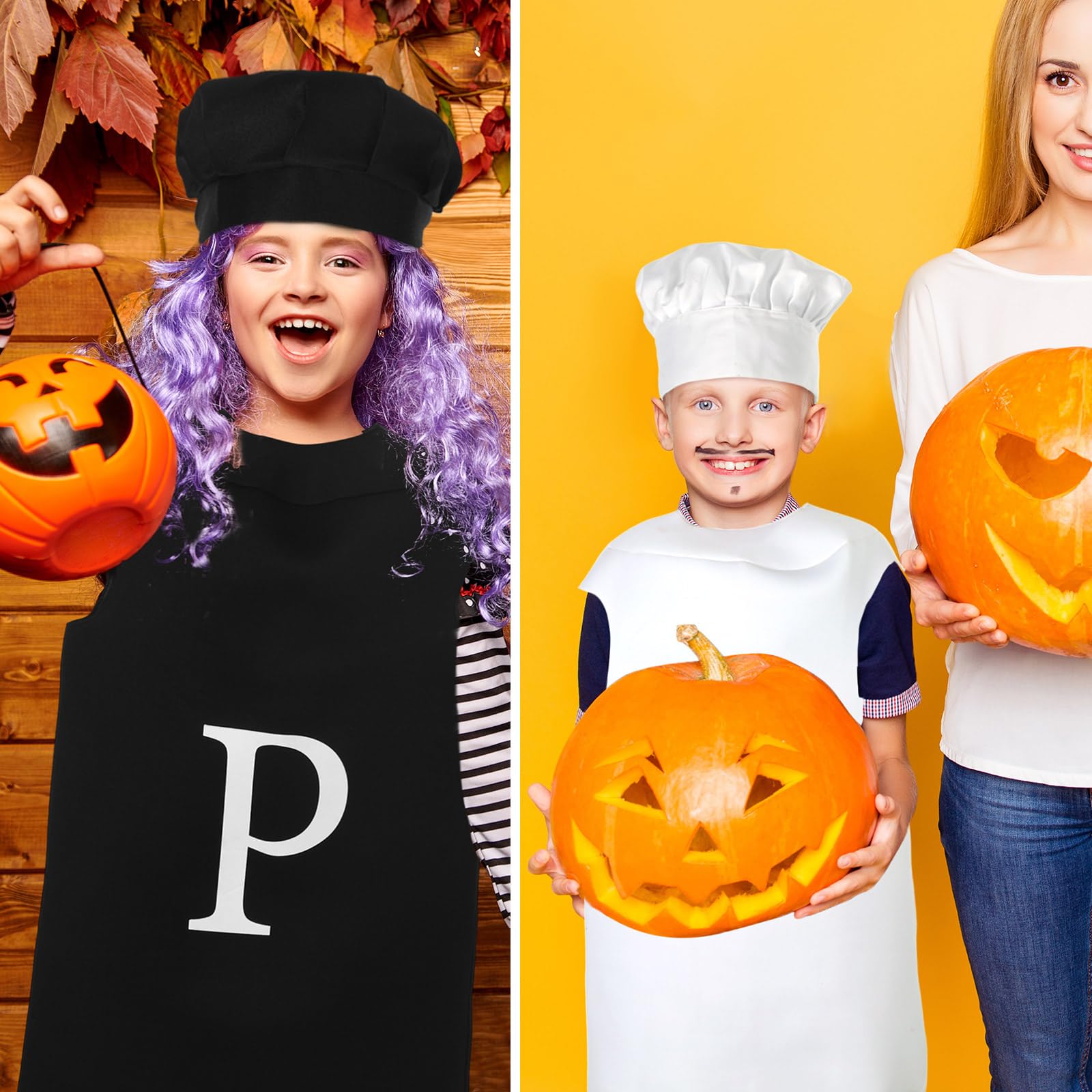 Ramede 4 Pcs Salt and Pepper Costume Set Letter Printed Tops and