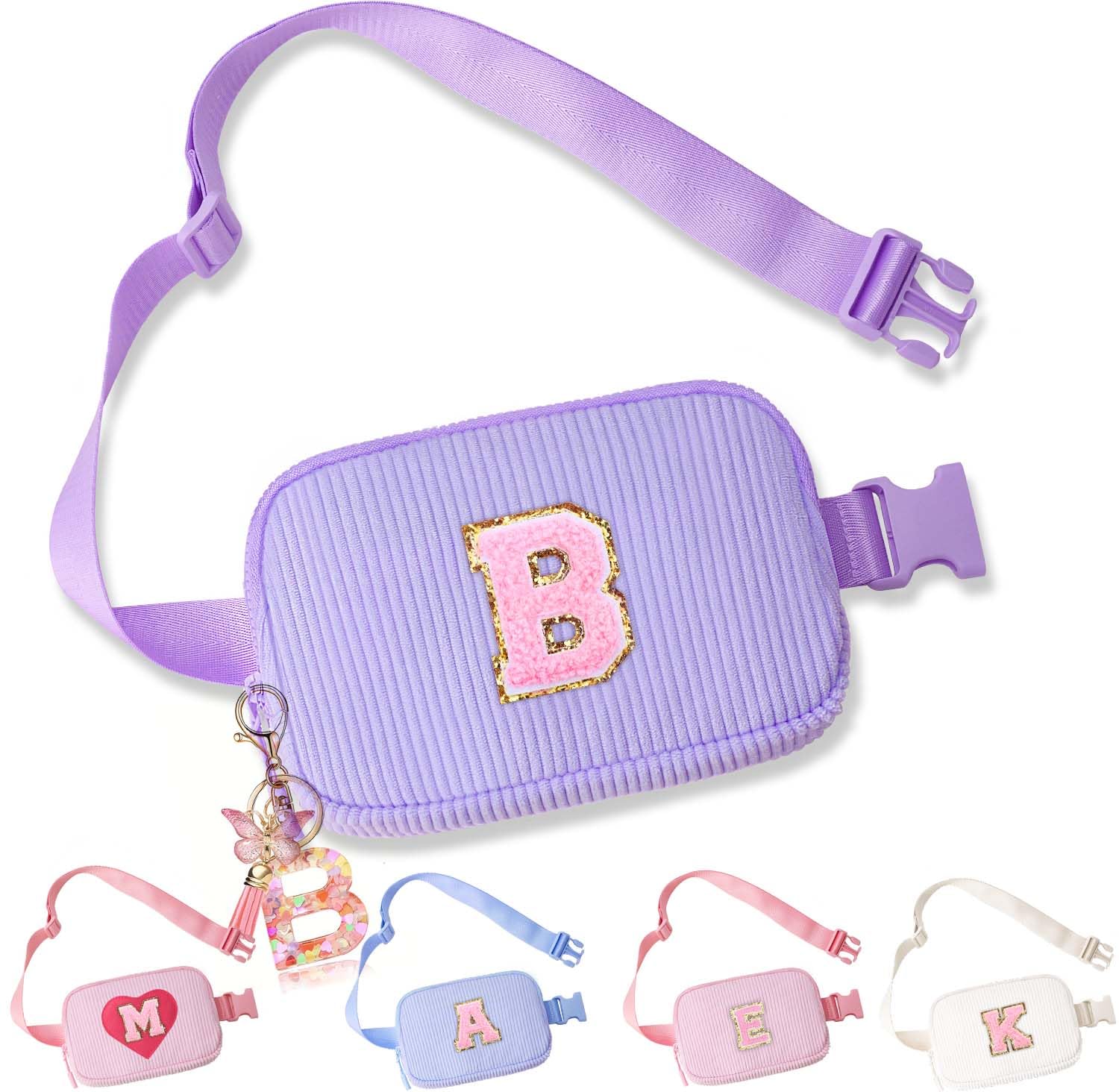Belt Crossbody Bag for Girls Women - girls fanny pack ages 8-12 Teen Birthday Gifts Small Waist Packs Trendy Kids Fanny Pack B