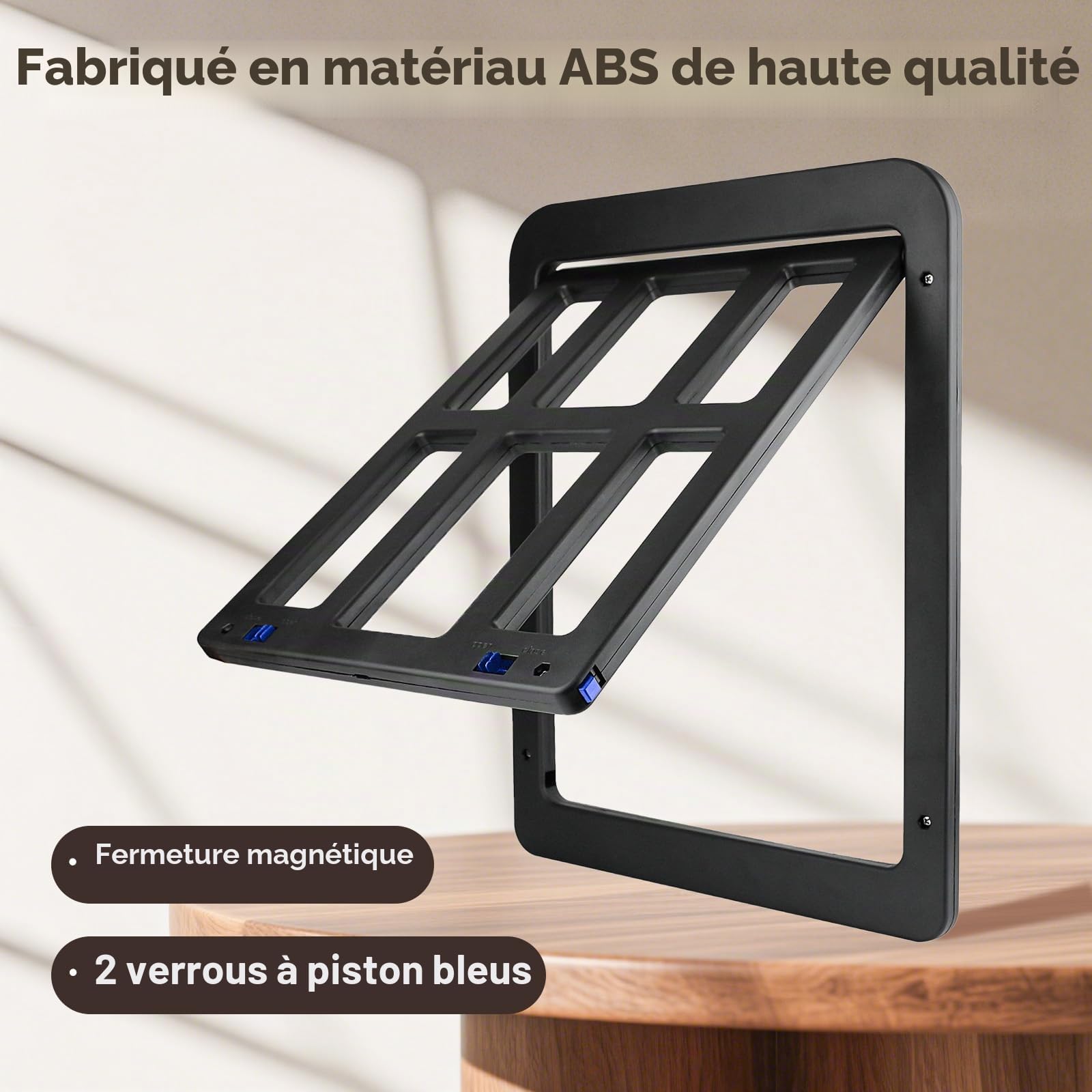 NAMSAN Portes pour Chiens, Chatiere pour Moustiquaire, Facile da Installare Verrouillable Porte Moustiquaire pour Chien pour Moyen/Grand Chien (34 cm x 44 cm)