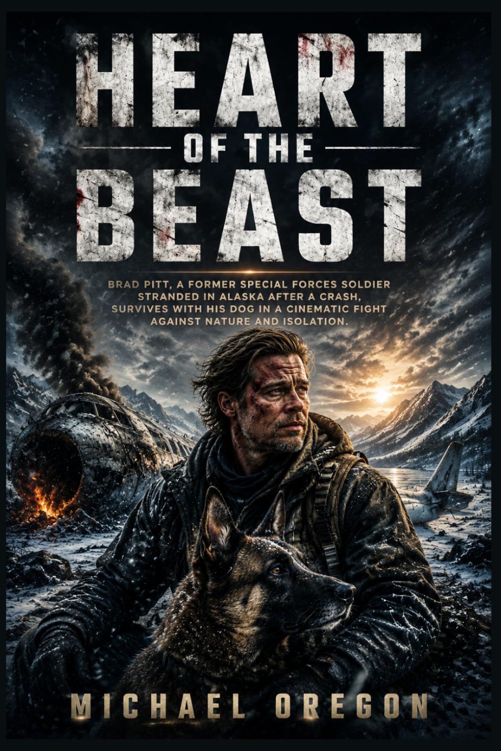 Heart of the Beast: Brad Pitt, a former special forces soldier stranded in Alaska after a crash, survives with his dog in a cinematic fight against nature and isolation.