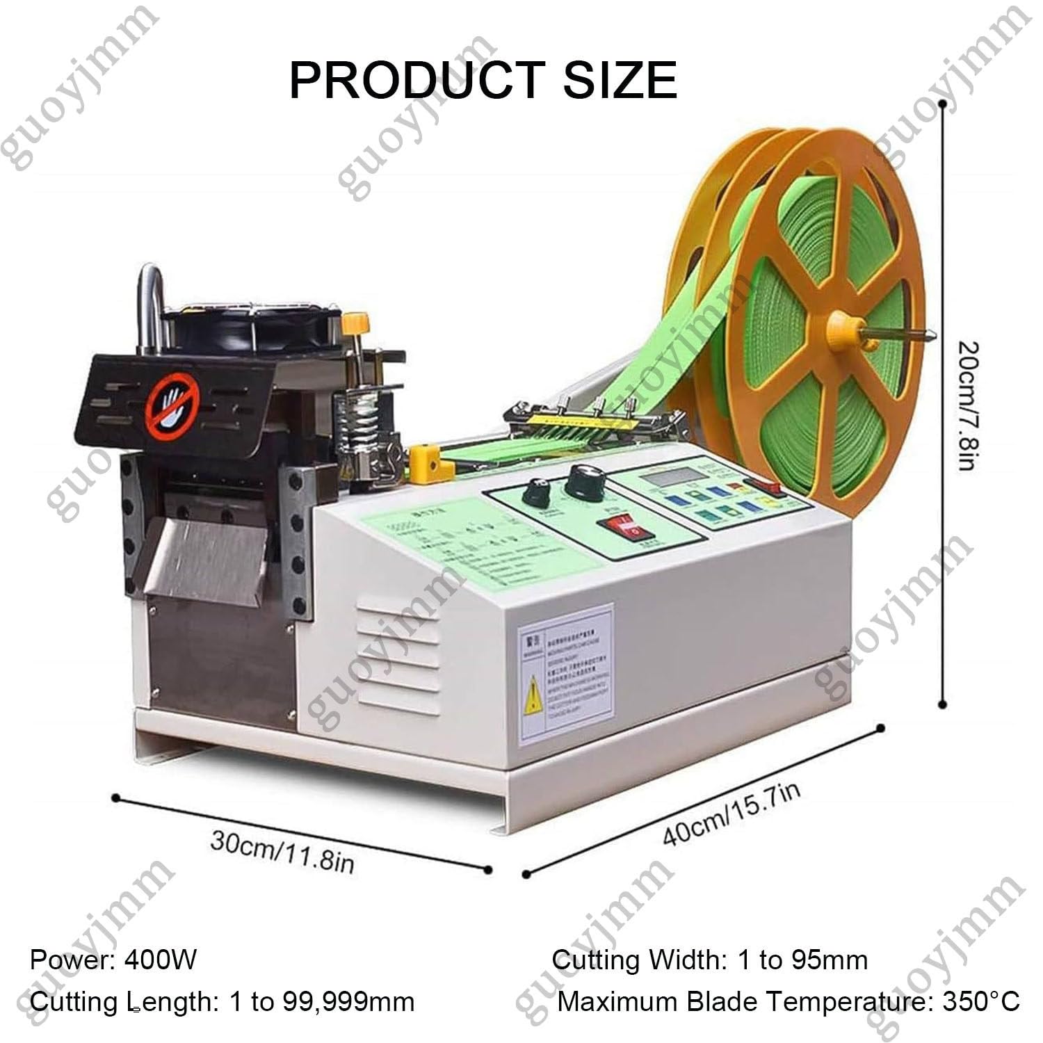 Cortadora automática de cinta fría y caliente, máquina de corte de cinta textil de 400 W para cinta adhesiva y cintas, ideal para bandas elásticas y cintas