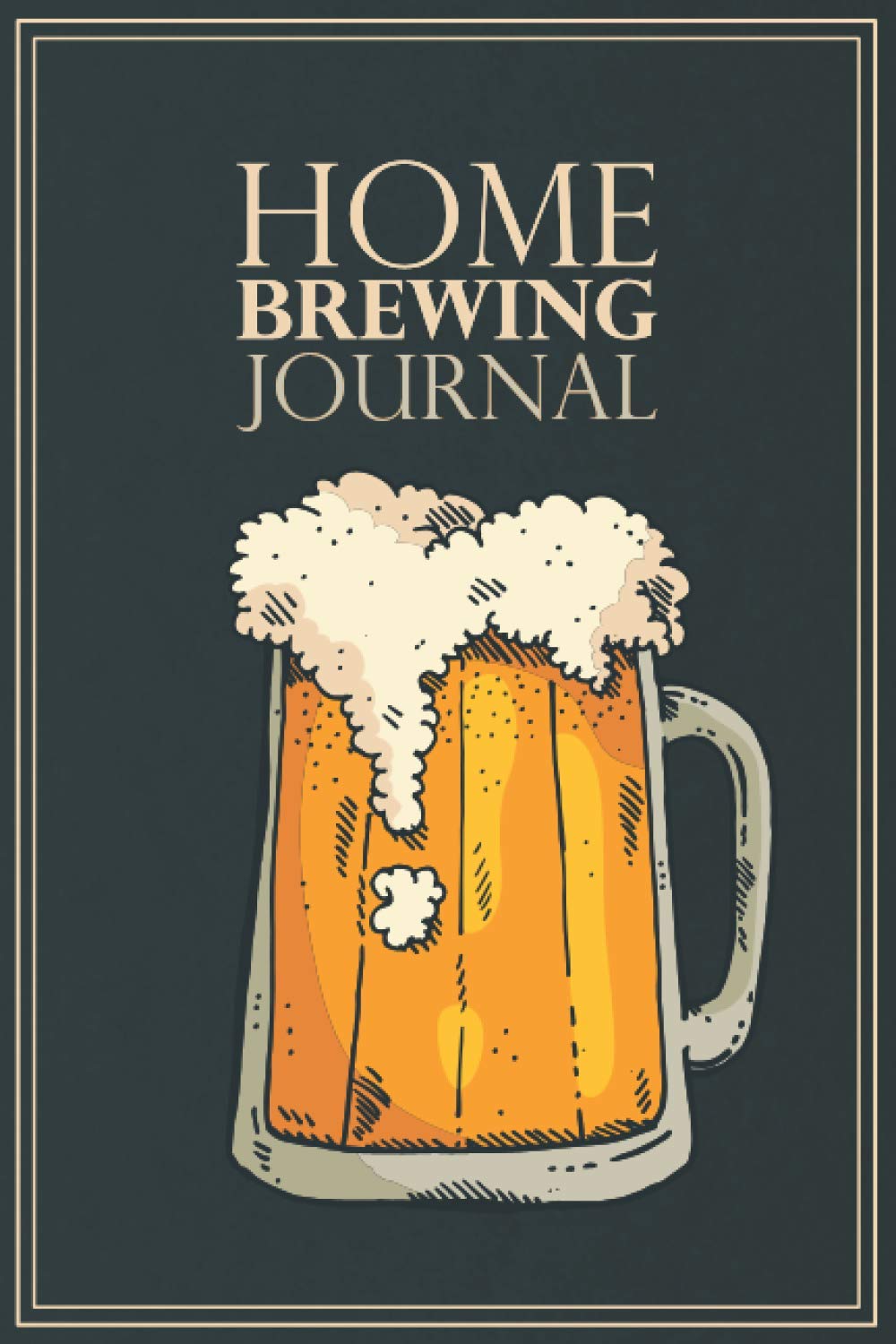 Home Brewing Journal: Beer Recipe, Brewing & Tasting Logbook for Home Brewers | For 54 Recipes | Delicious Beer Design | Teal