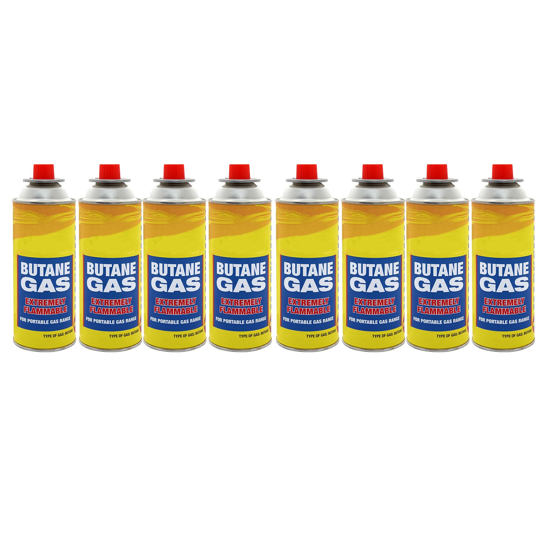 Dapetz ® Tête de chalumeau à gaz avec 8 brûleurs à gaz butane multifonctions pour soudure barbecue facile à utiliser PUSH'N Twist Cartouche de gaz en plastique et acier, taille 170 x 66 x 55 mm