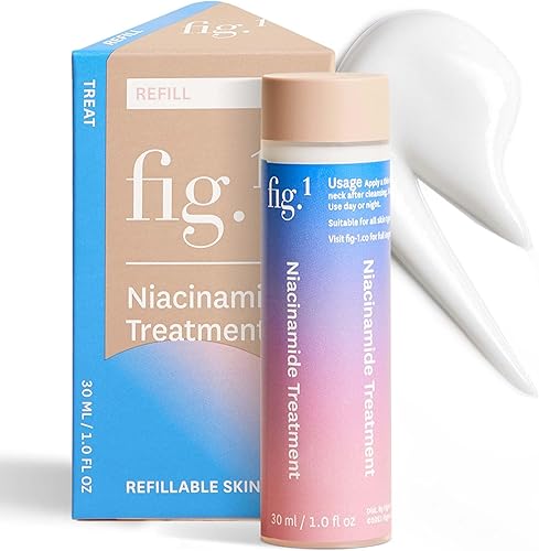 Miniatura 10 de Fig.1 Suero de niacinamida para rostro | Cuidado de la piel para pieles sensibles - 4% de niacinamida, suero brillante e hidratante para rostro,
