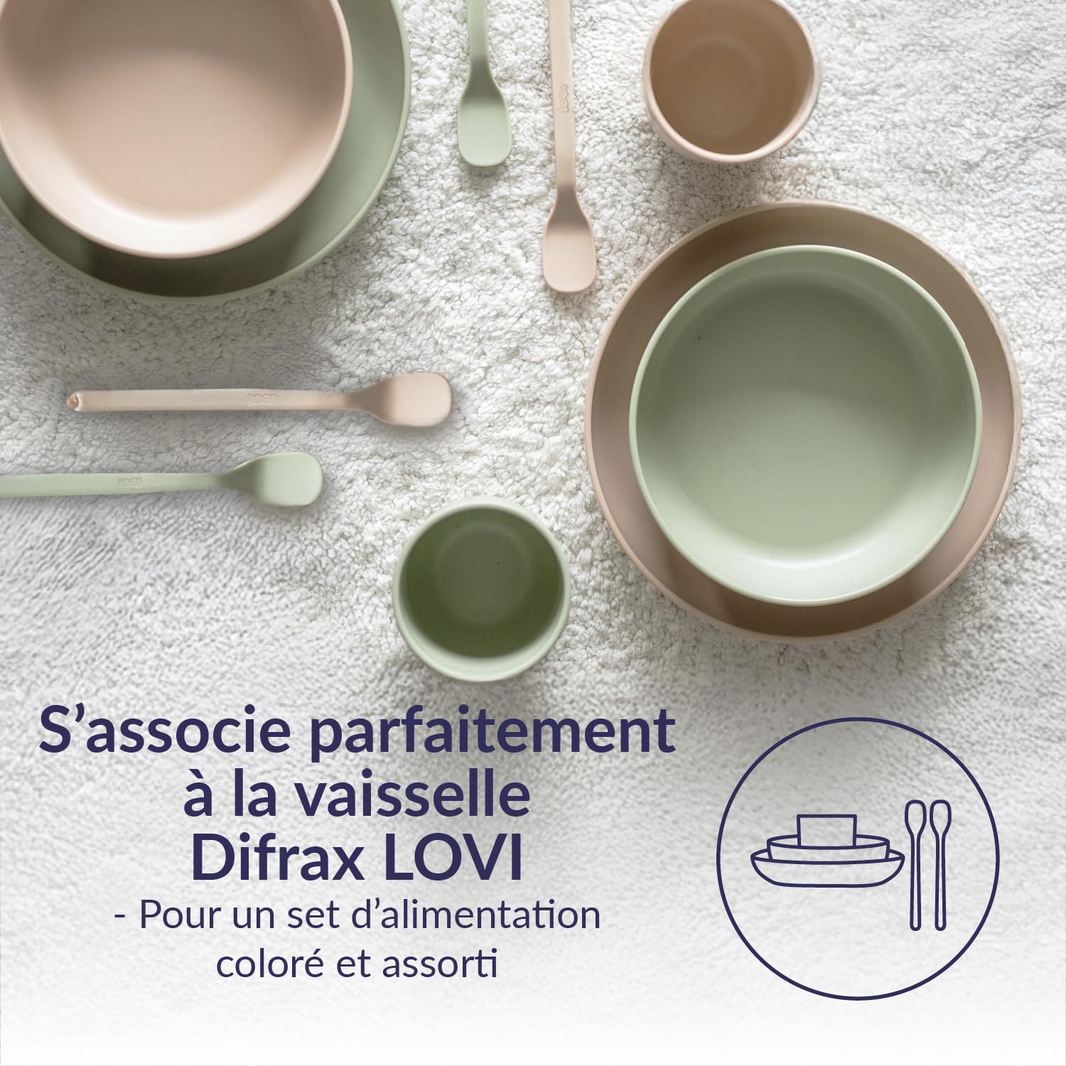 Difrax LOVI - Primeras cucharas de alimentación para bebé, 2 piezas - Rosa - Ergonómicas, fáciles de sostener y perfectas para comenzar los alimentos sólidos de forma segura