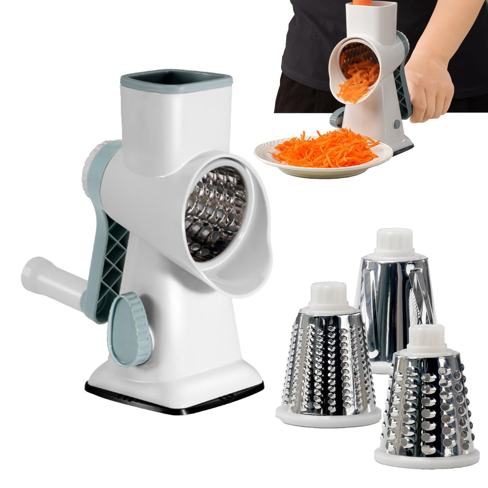 Rallador De Queso Rebanadora Manual Multifuncional Para Alimentos | Rallador De Queso Con Manivela Manual Para Frutas Patata Zanahoria Casa Restaurante Cocina