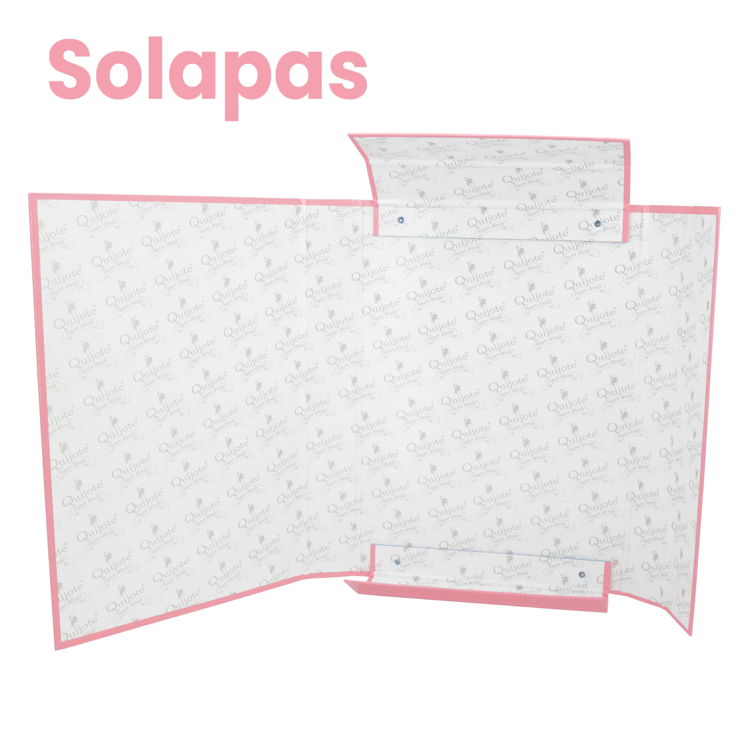 Lot De 2 Dossiers Cartonné Pastel Avec élastique - Format A4, 34.5 X 24.5 Cm - Pour école, Bureau, Archives