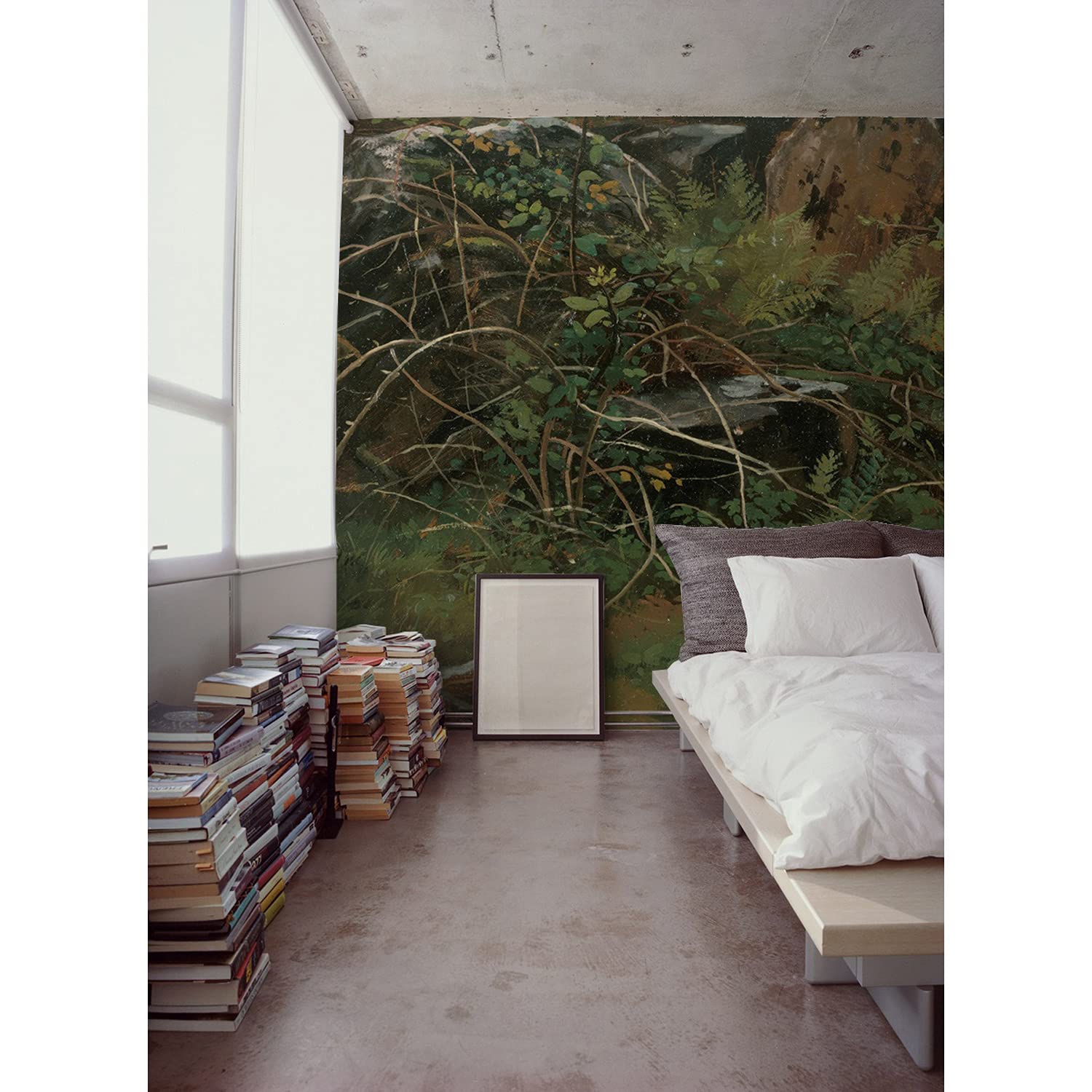 Papier Peint Forêt 250x250cm | Poster Mural Grand Format Intérieur Salon et Chambre