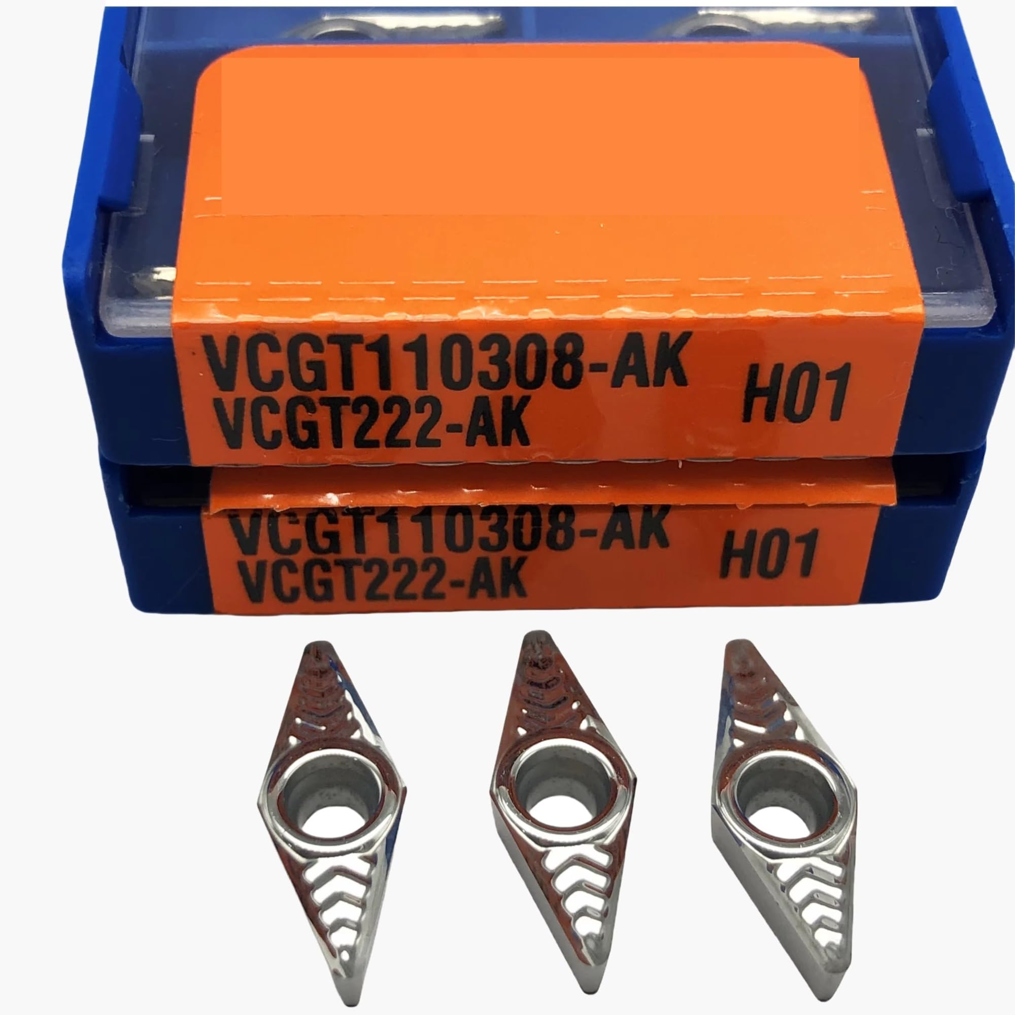 10 Uds. Herramienta De Corte Inserción Cuchilla Aluminio Herramientas CNC Torneado(VCGT110302 AK H01)