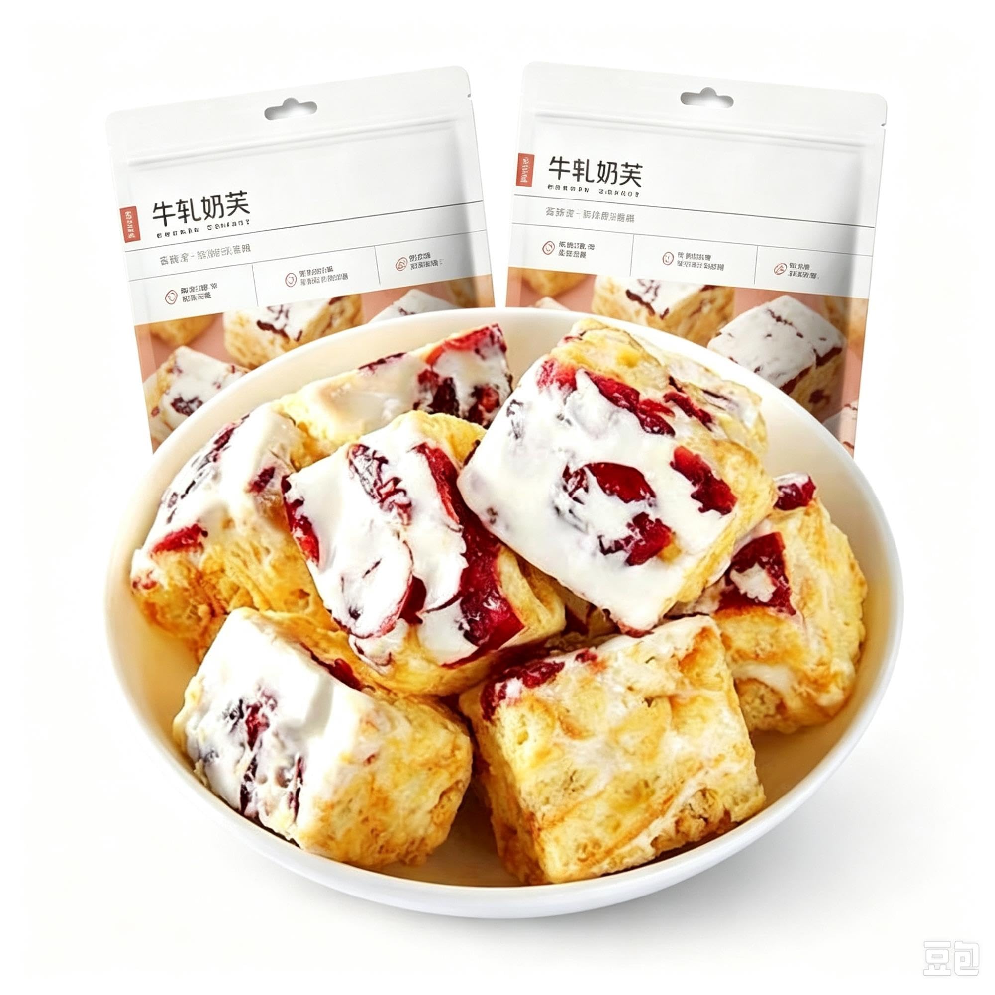 Cranberry-Milchgebäck-Häppchen, weicher Kuchen 160 g*2