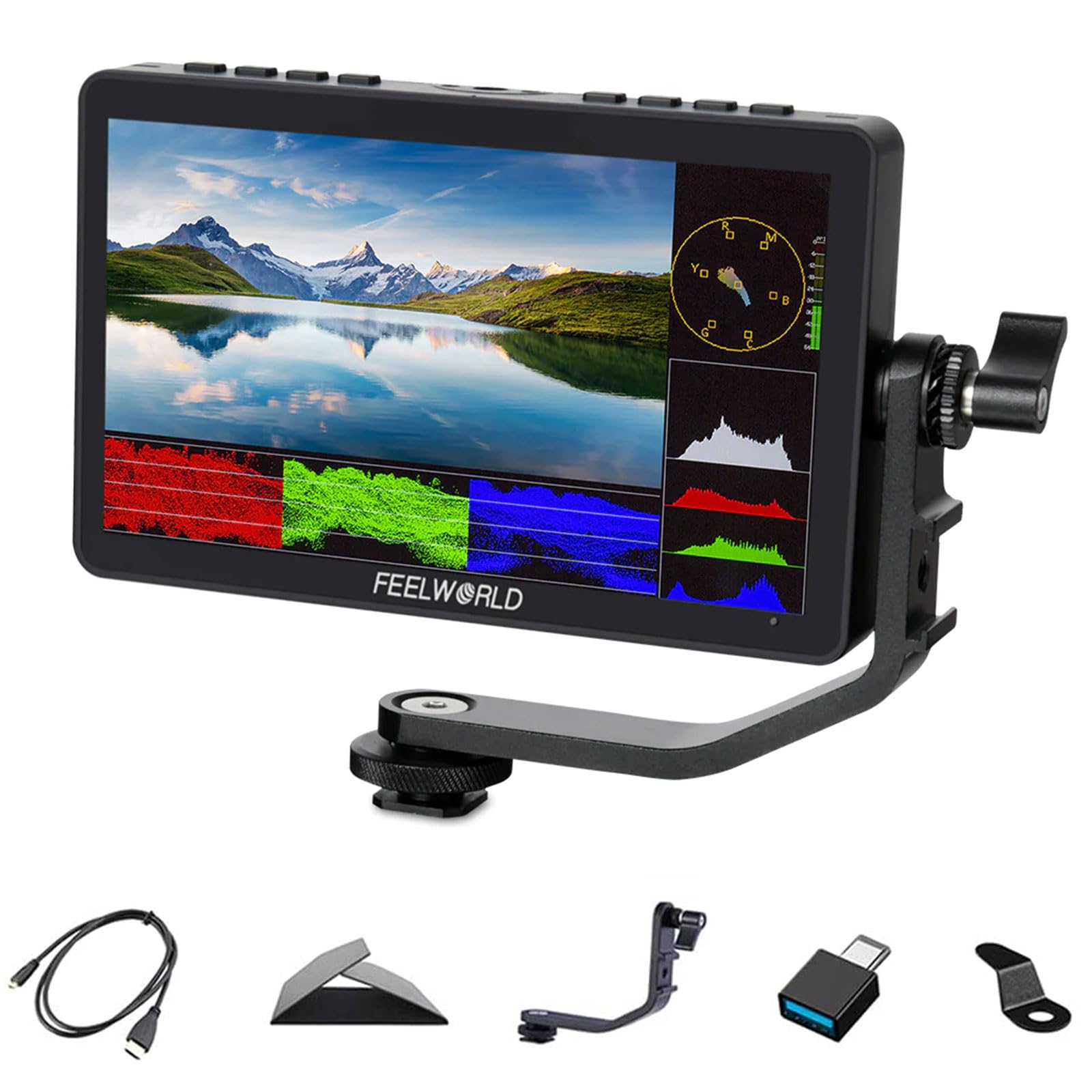 な*お様 FEELWORLD F5 4Kフィールドモニター 5インチ FEELWORLD（フィールワールド）F5 モニター（5インチ）1年保証付き