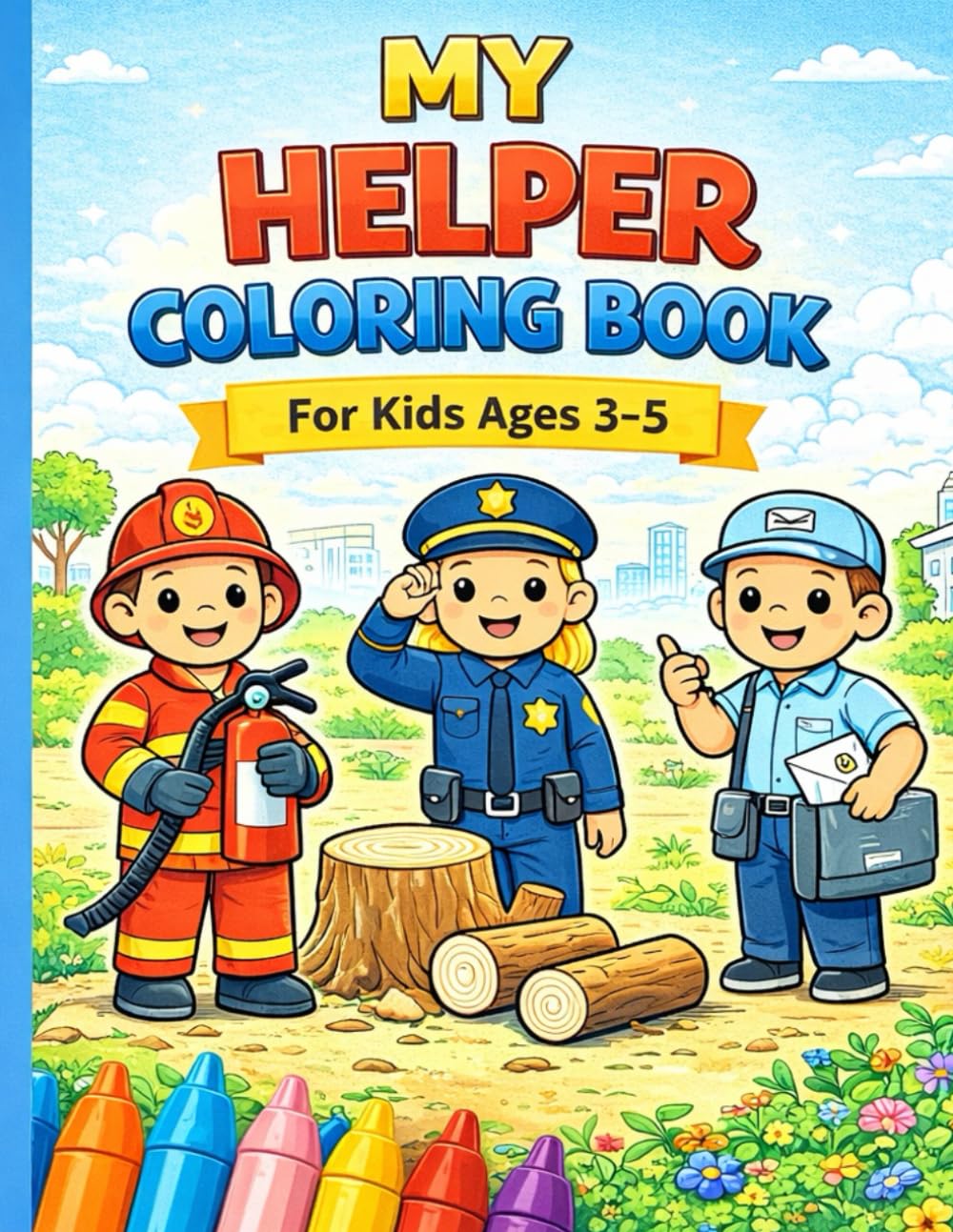 My Helper Coloring Book: Fun and Simple Coloring Pages for Kids Ages 3–5